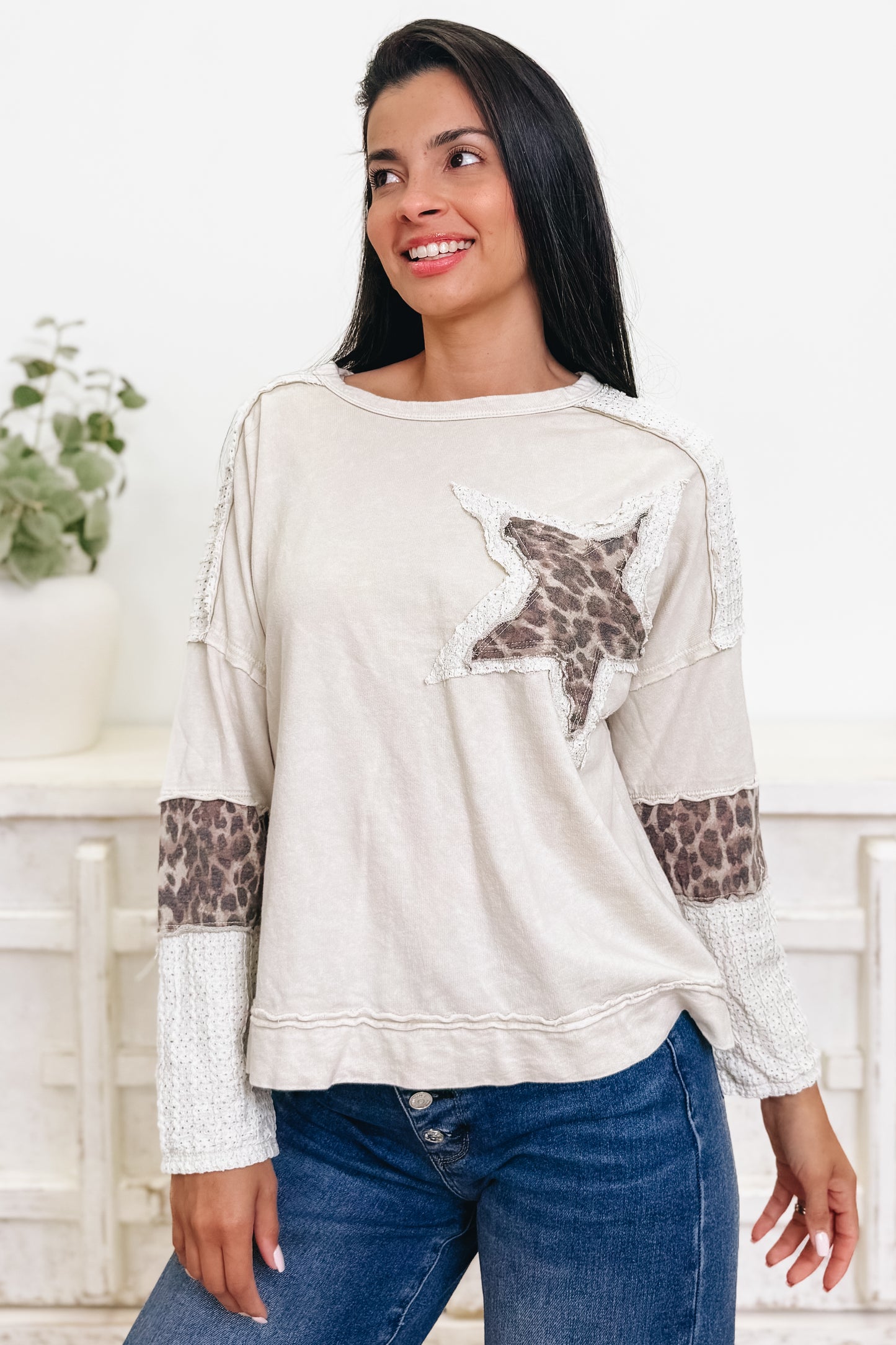 Running Wild Leopard Star Top - 2 Colors!