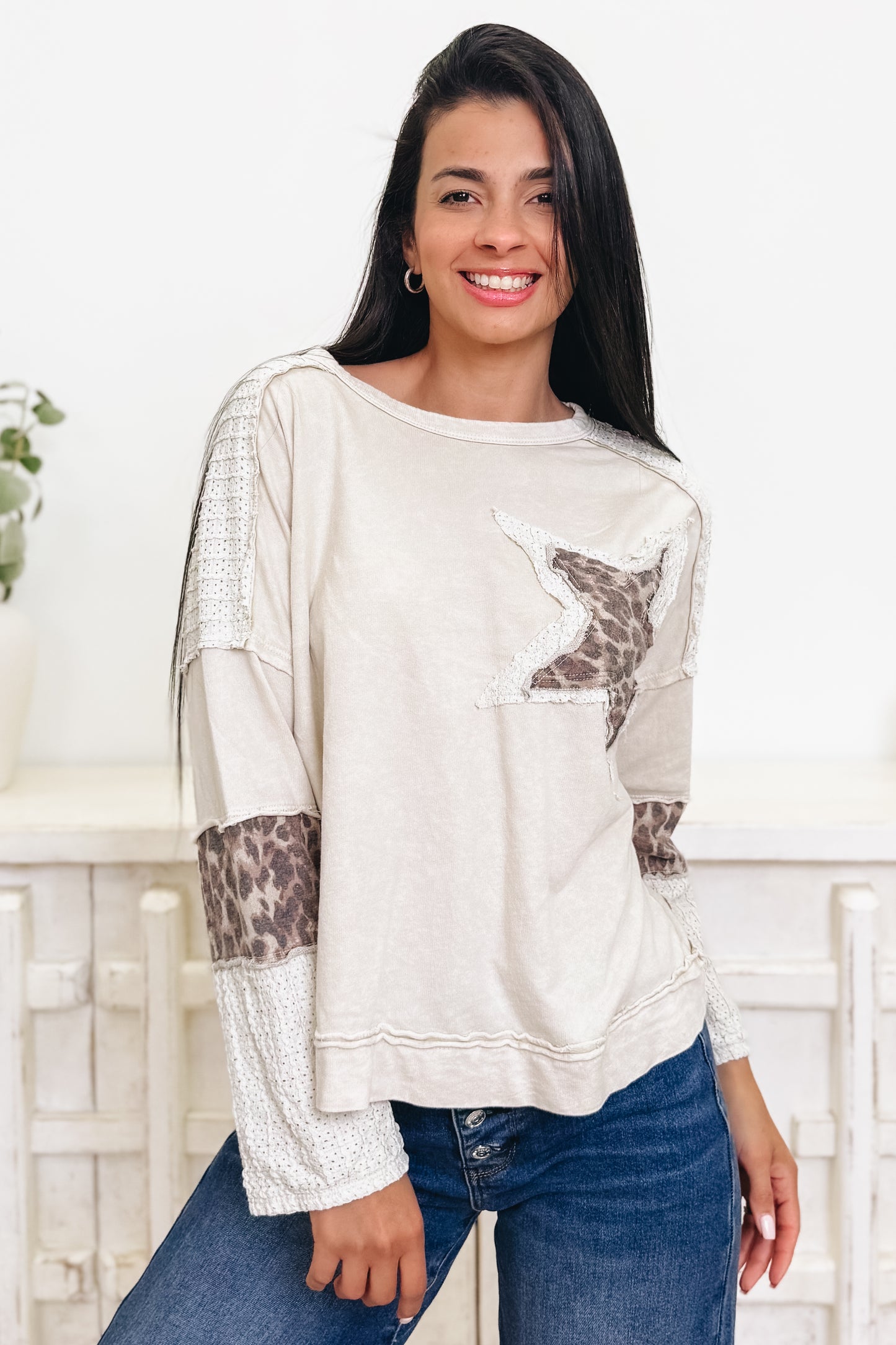 Running Wild Leopard Star Top - 2 Colors!