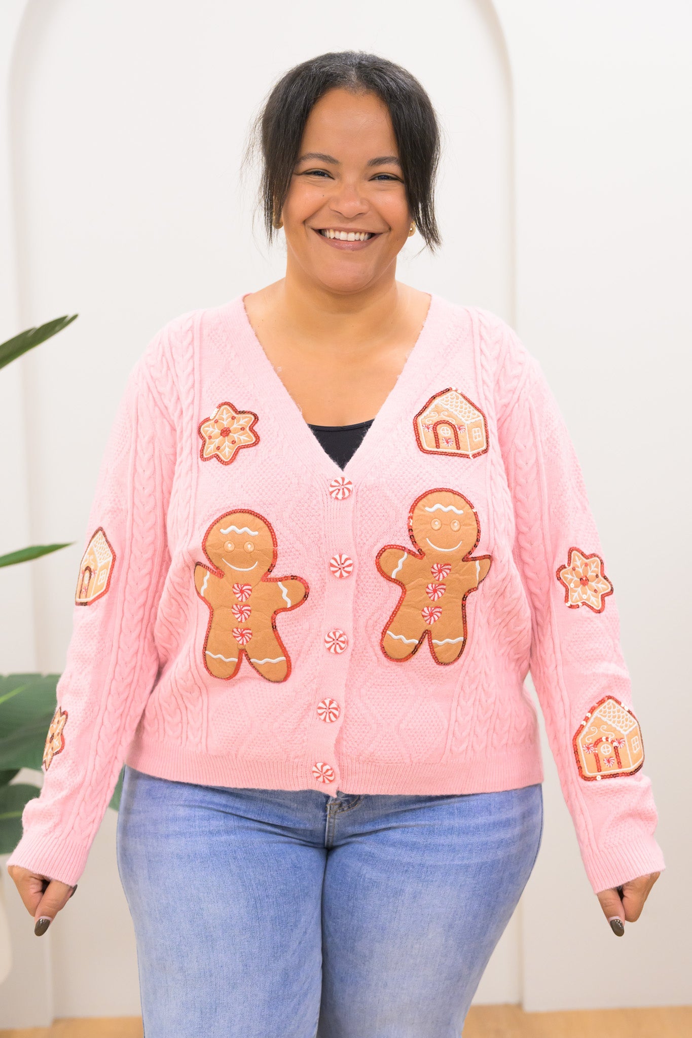 Gingerbread Dream House Cardigan