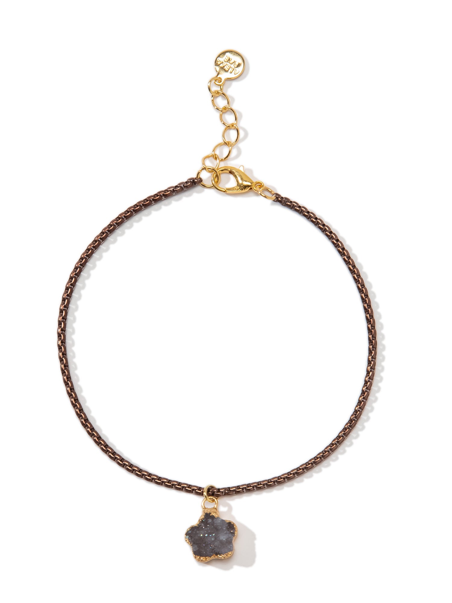Blossom Anklet - Metallic Chocolate