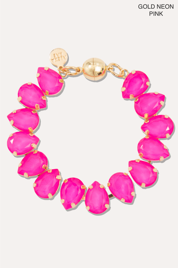 "BABE" Neon Crystal Bracelet - Multiple Colors!