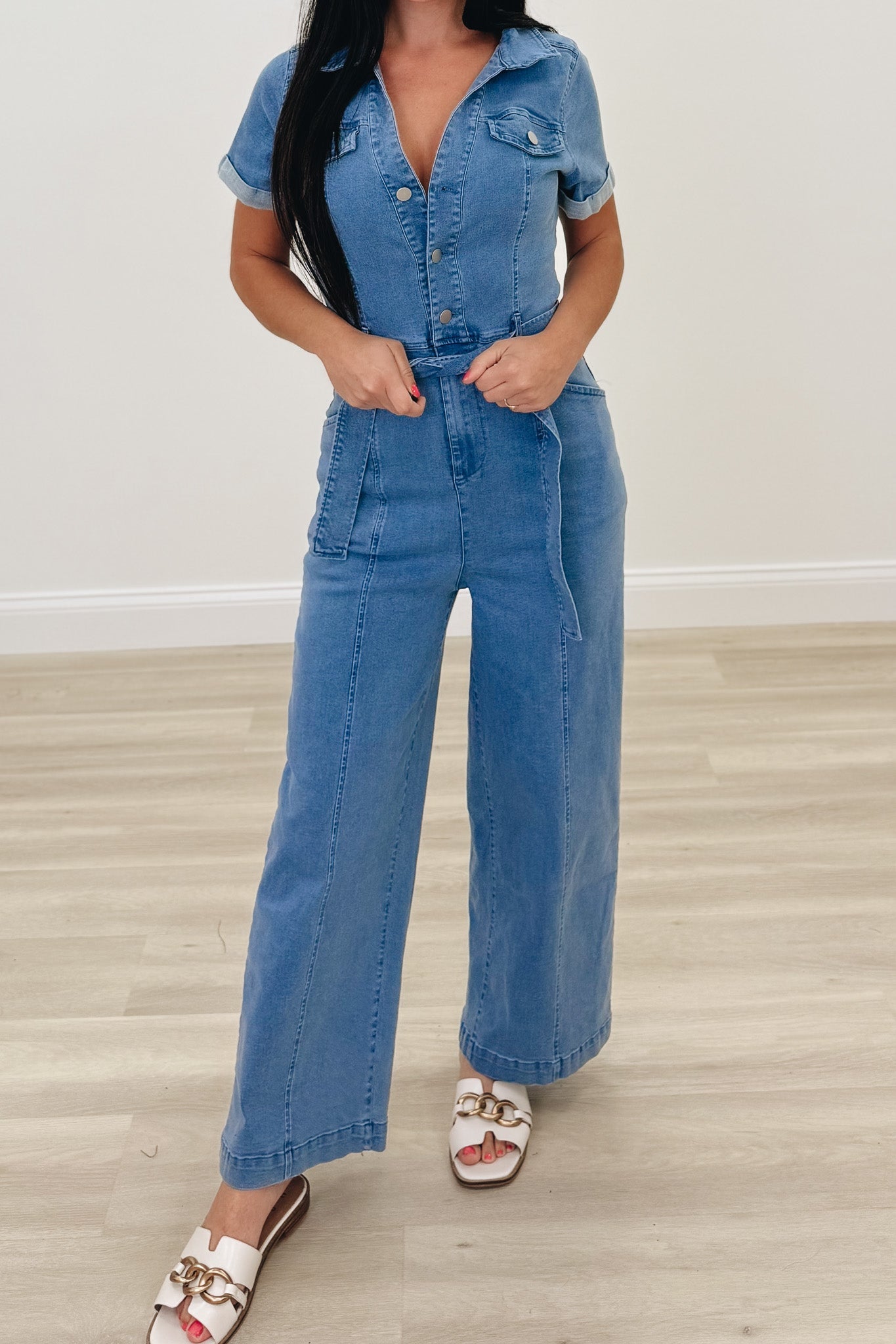 Easy Blues Denim Jumpsuit