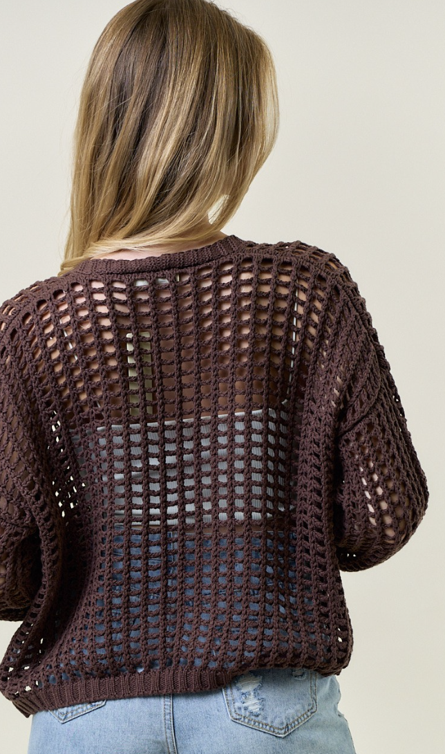 Open Horizons Crochet Cardigan- 3 Colors!