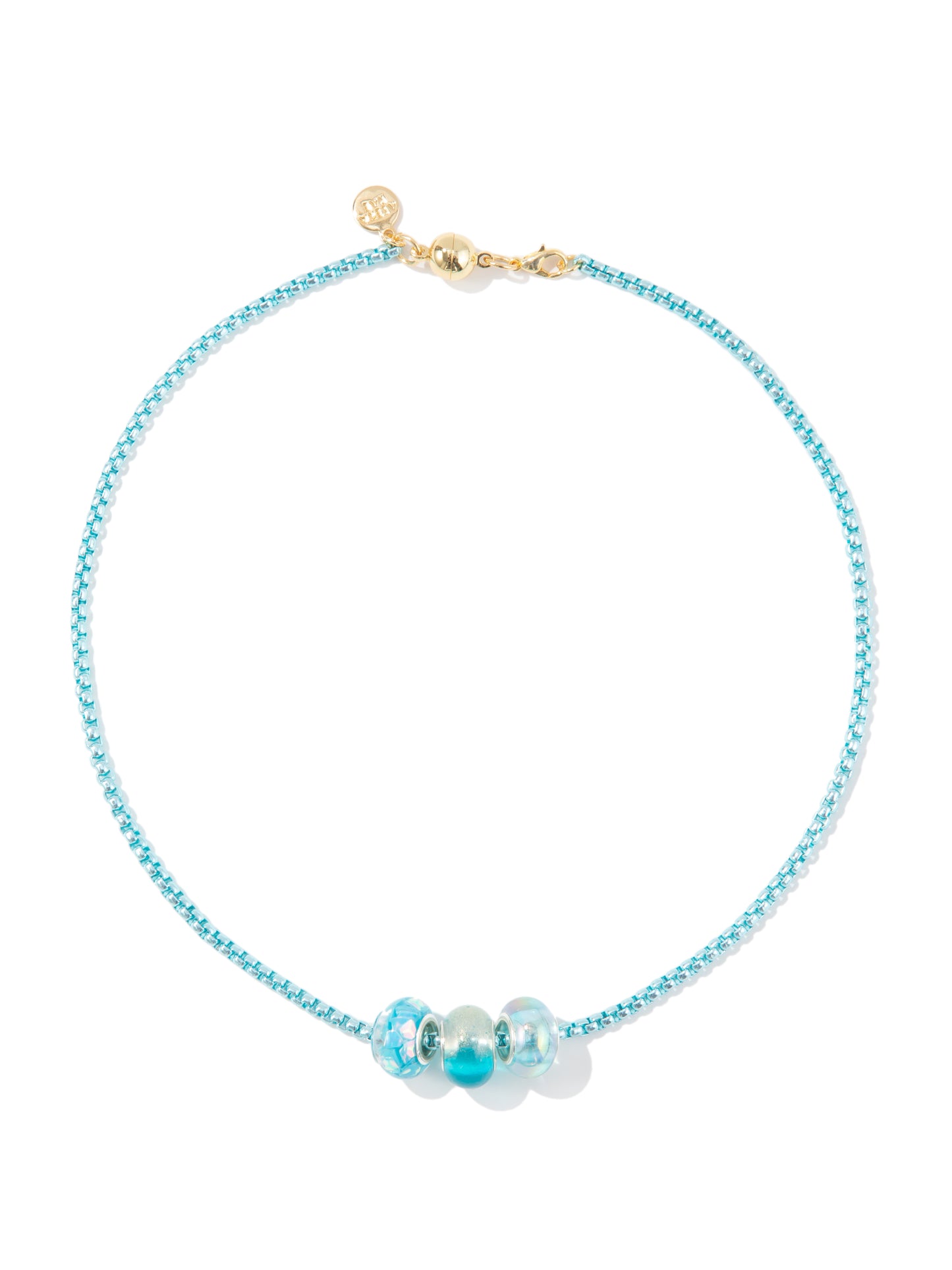 Blue Hawaii Necklace - Metallic Sky