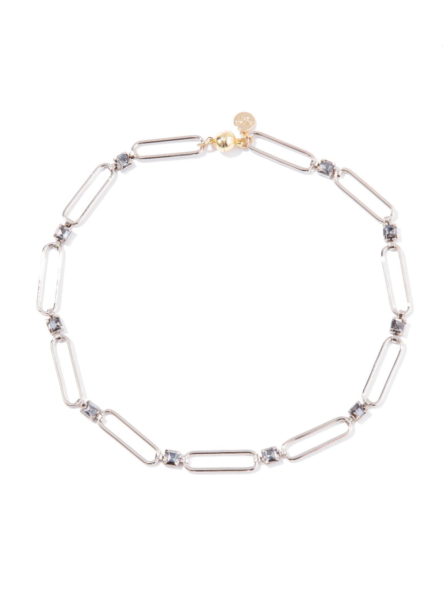 Mallie Necklace - Metallic Linen