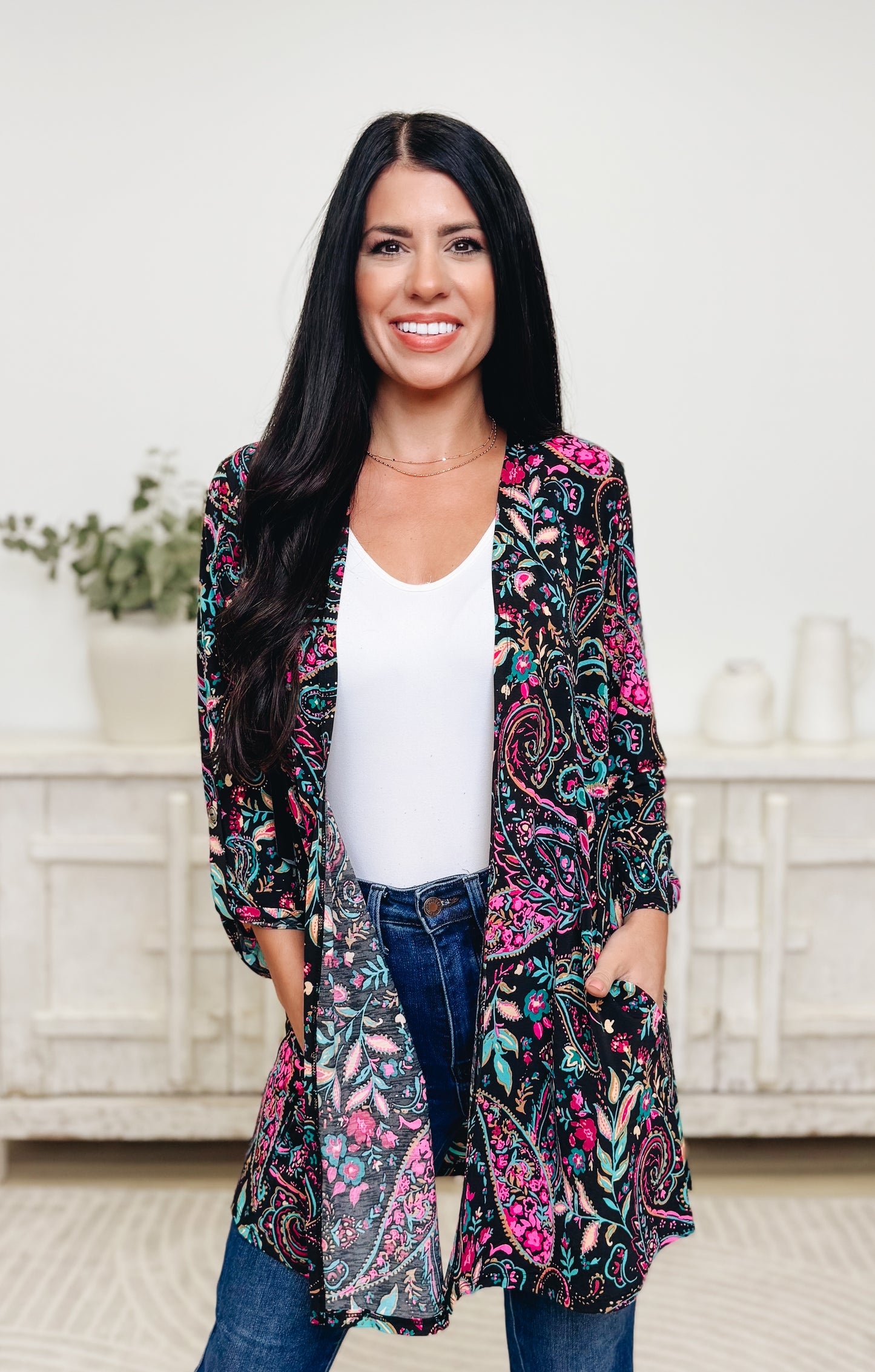 Blossoming Spirit Floral Cardigan