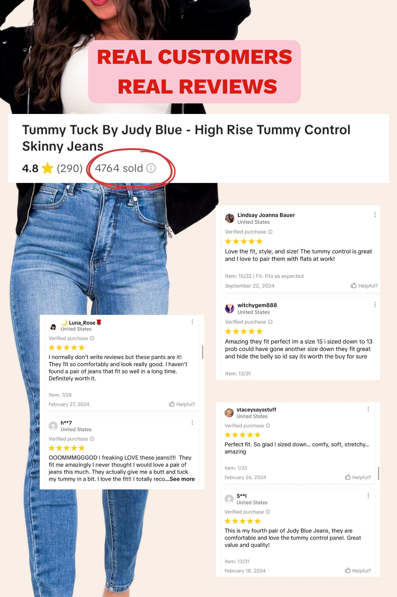 Tummy Tuck By Judy Blue - High Rise Tummy Control Skinny Jeans