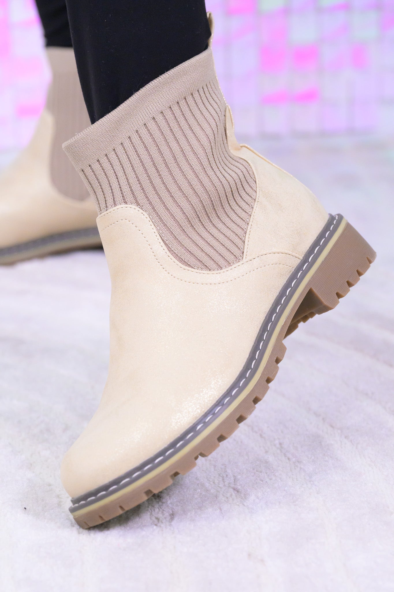 Corky's Cabin Fever Boots - Washed Gold Metallic