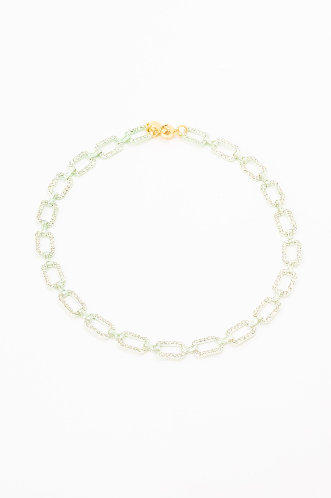 Becca Necklace - Metallic Pastel Mint