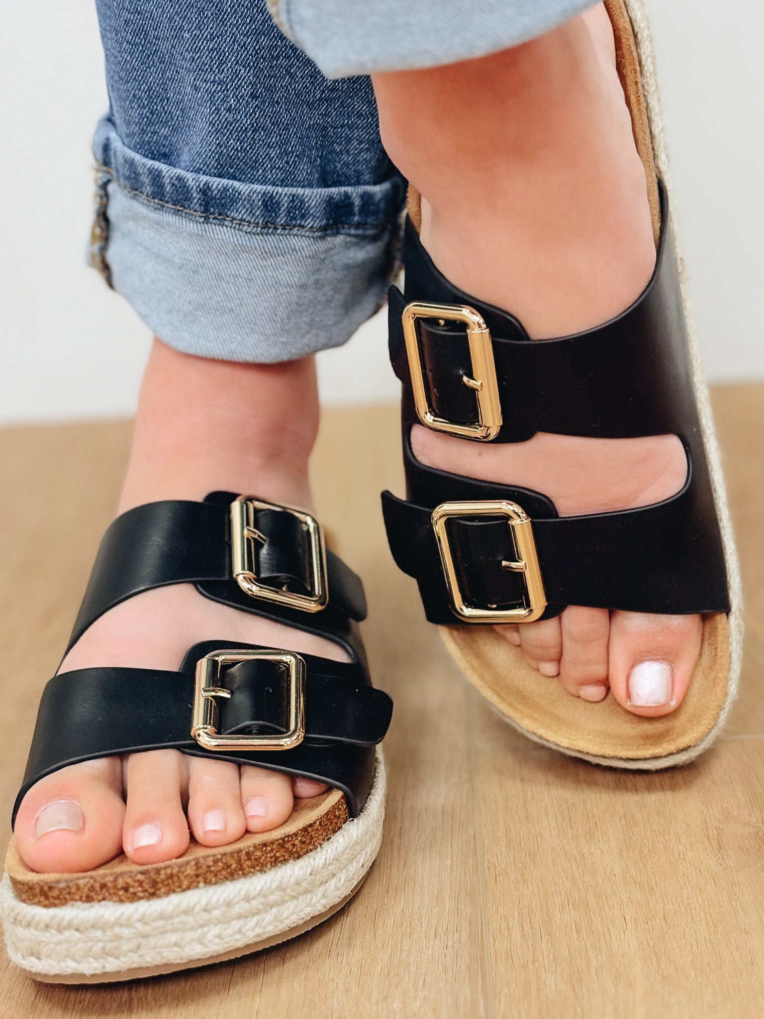 The Marfa Platform Sandal - Black