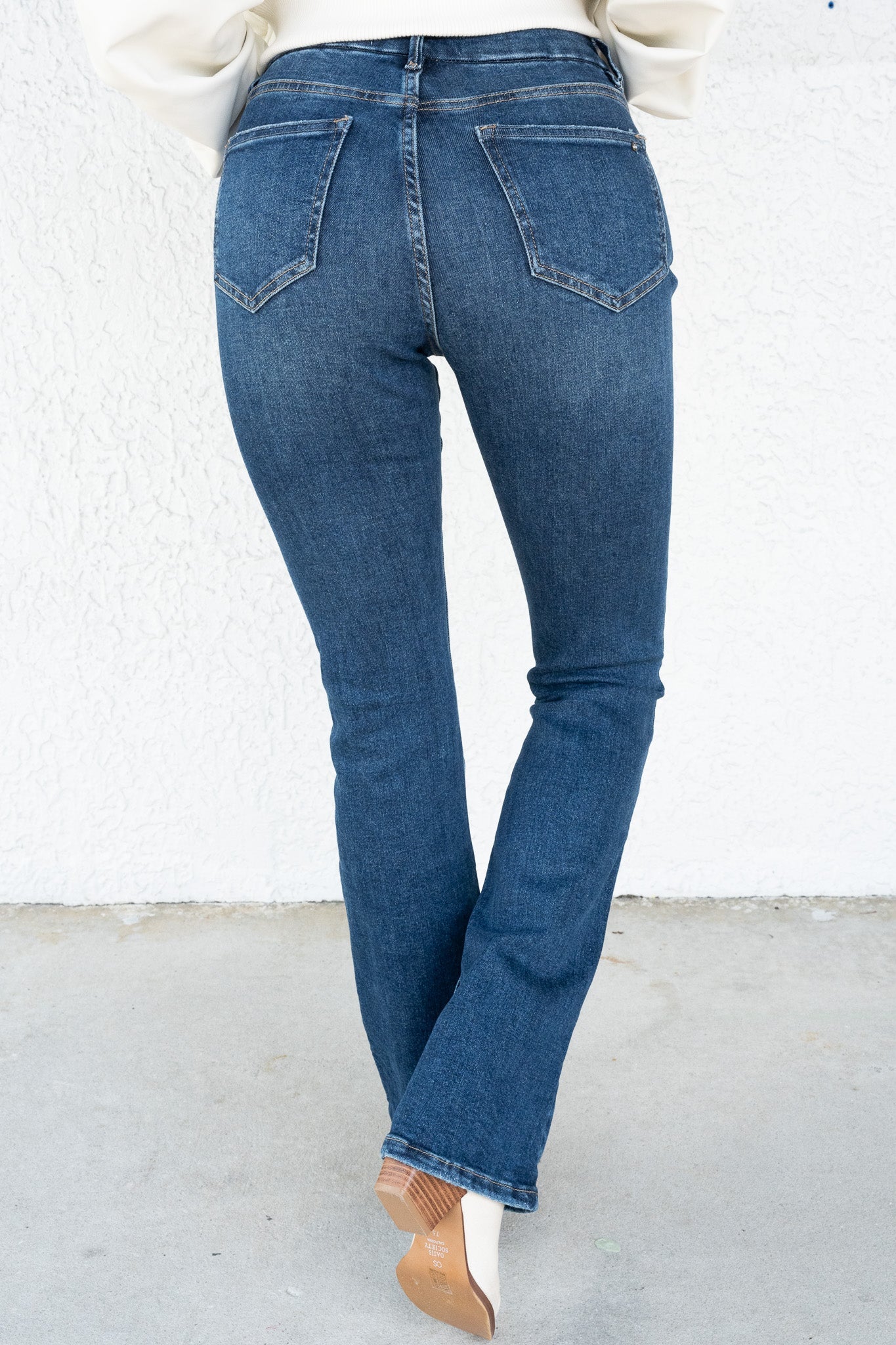 Talladega Nights By Mica - High Rise Bootcut Jeans - Dark