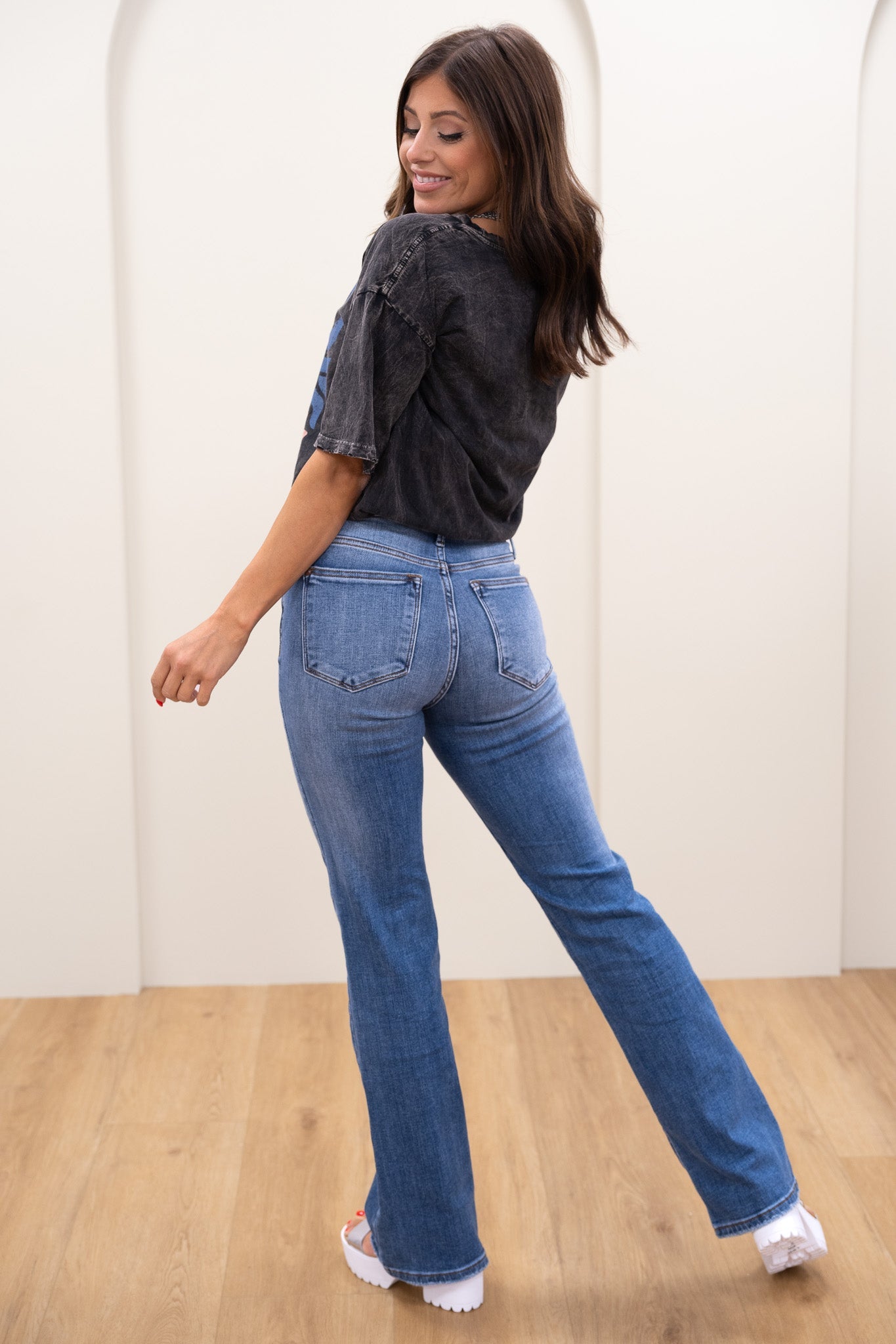 Judy Blue Sweet Escape Mid Rise Vintage Bootcut Jeans