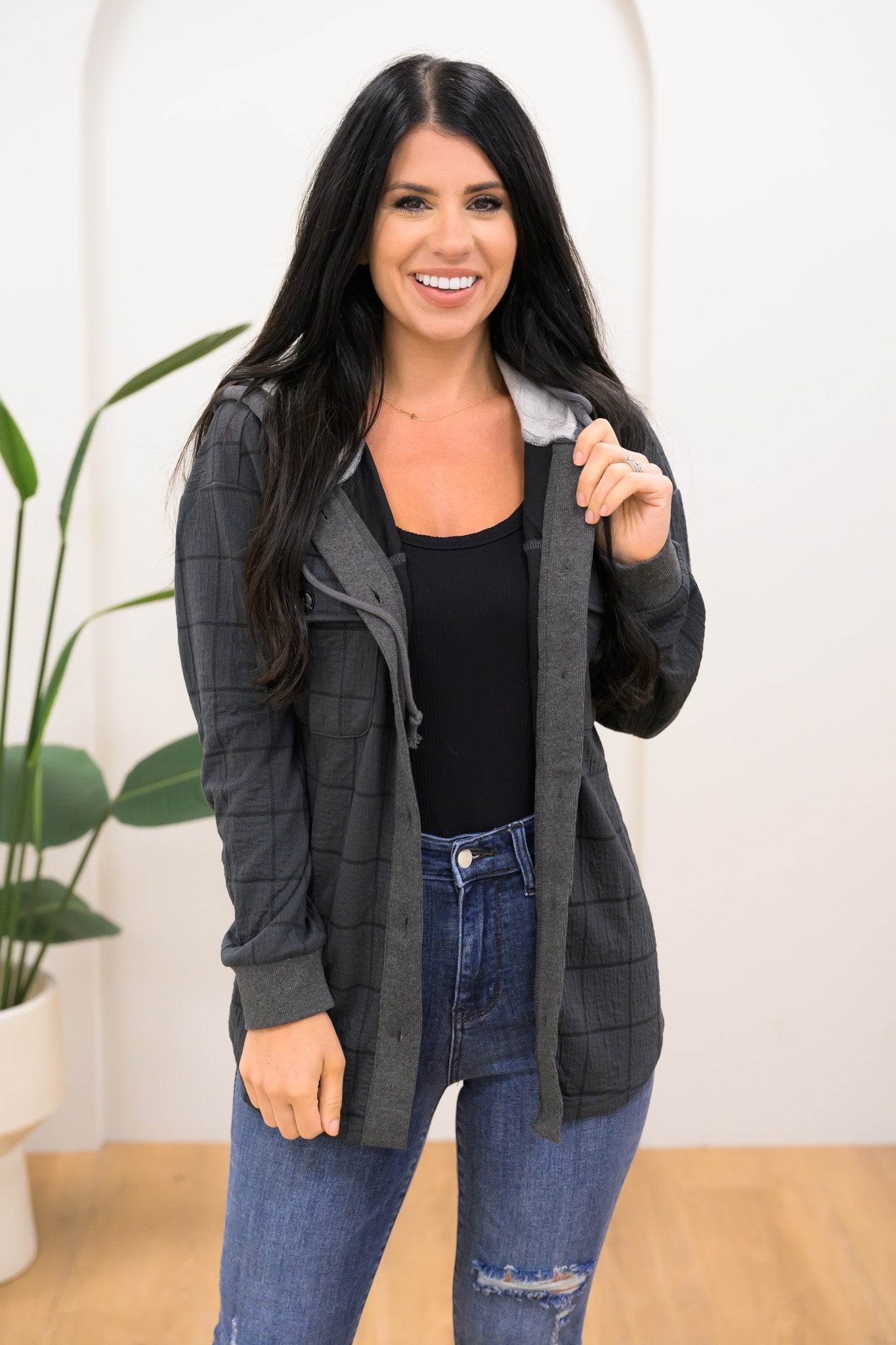 Public Square Hooded Shacket - 2 Colors!
