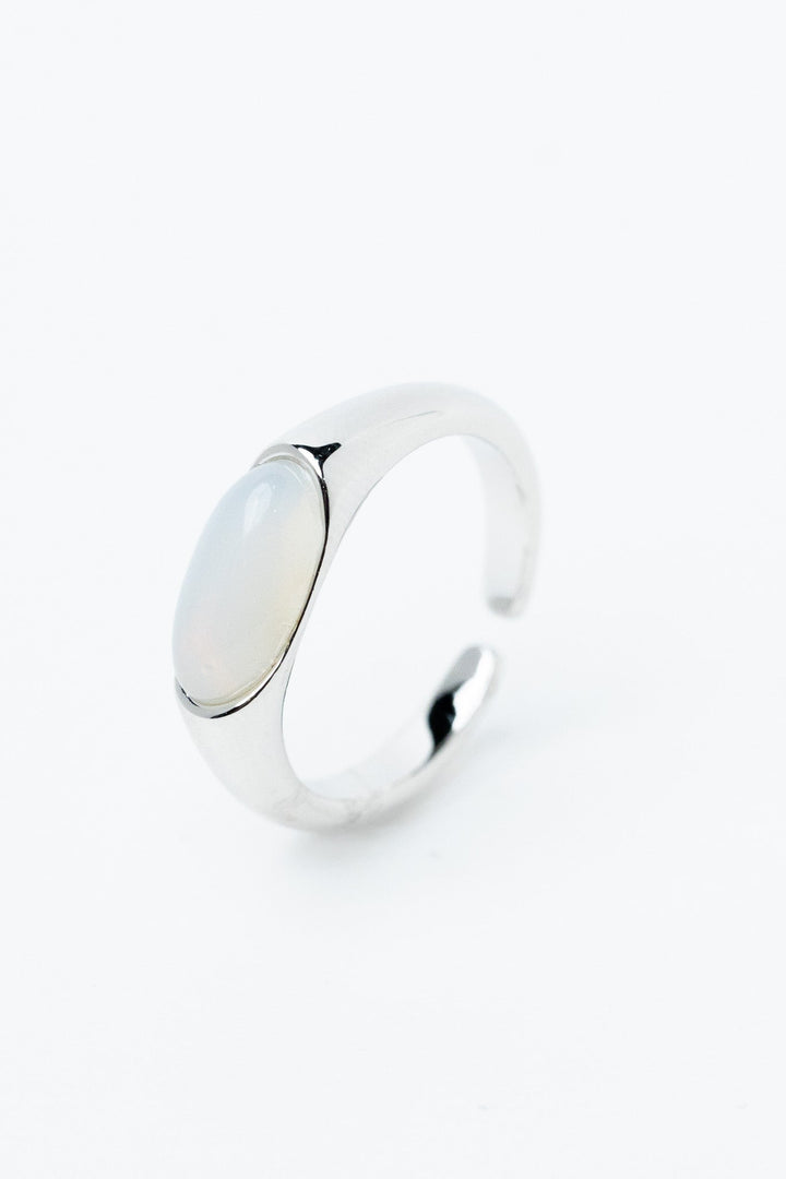 Lucinda Ring Oval - Silver Opal
