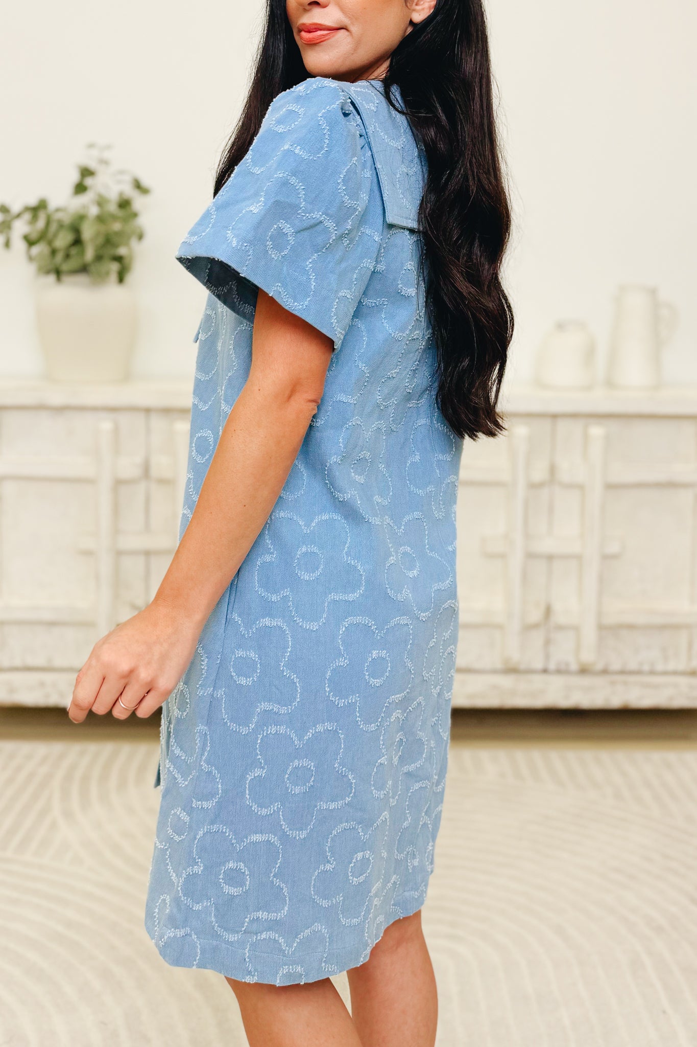 Wonders Of Your Love Denim Mini Dress