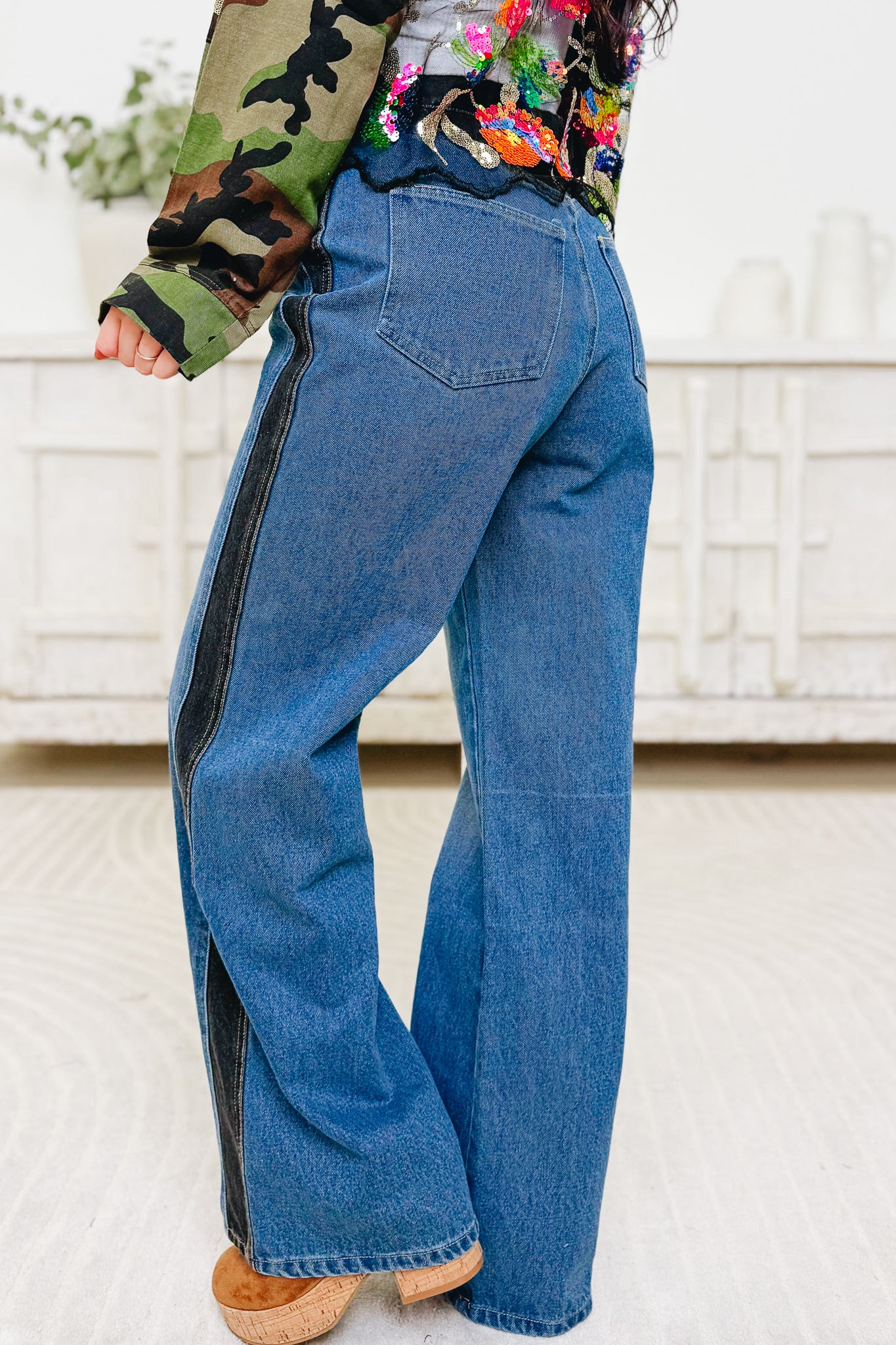 Western Flare Jeans - Medium