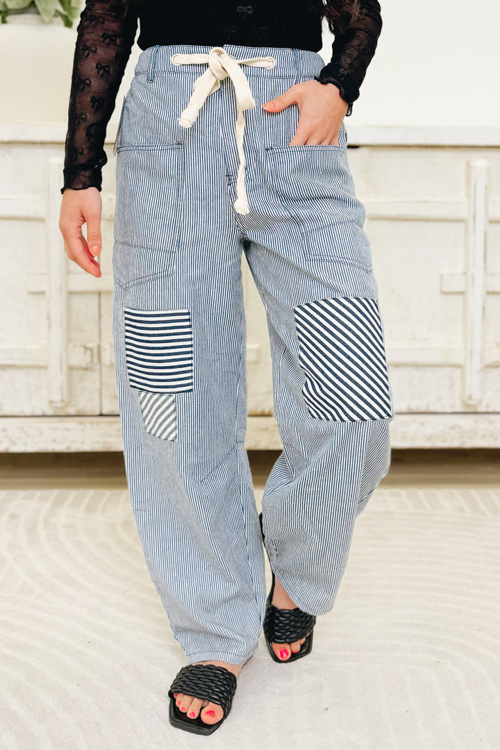 Relax & Enjoy The Ride Pants - Washed Denim