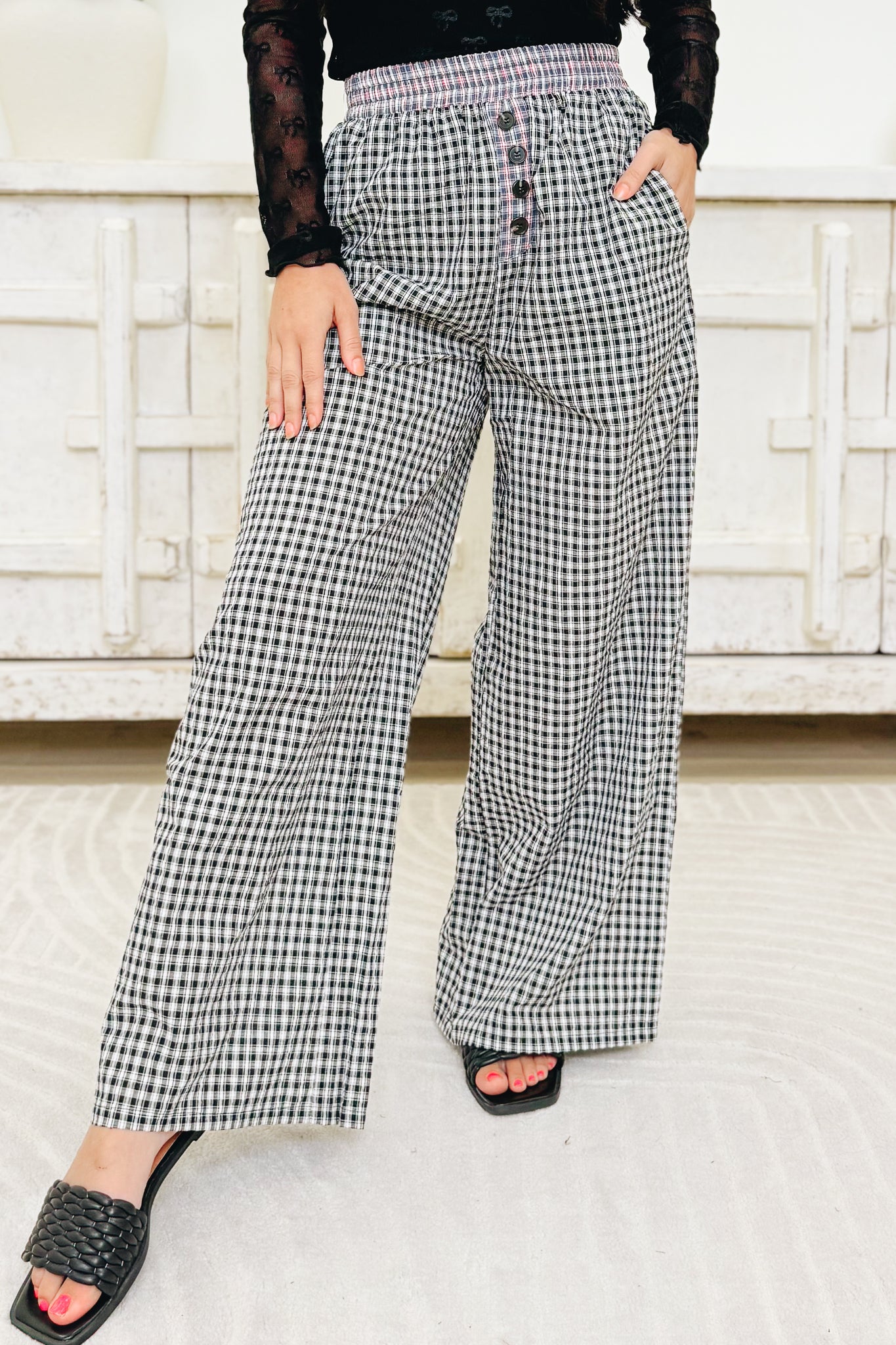 Slumber Party Pants - Black Combo