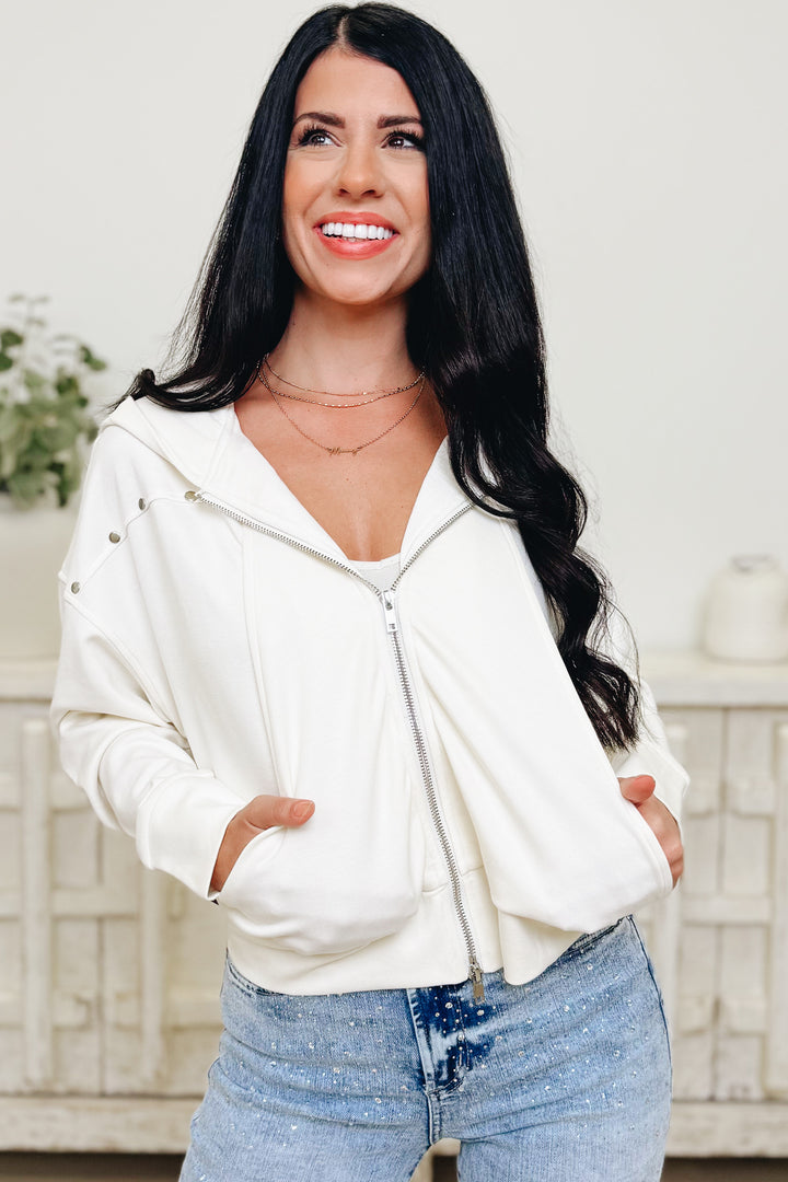 Edge & Elegance Hooded Top - 2 Colors!