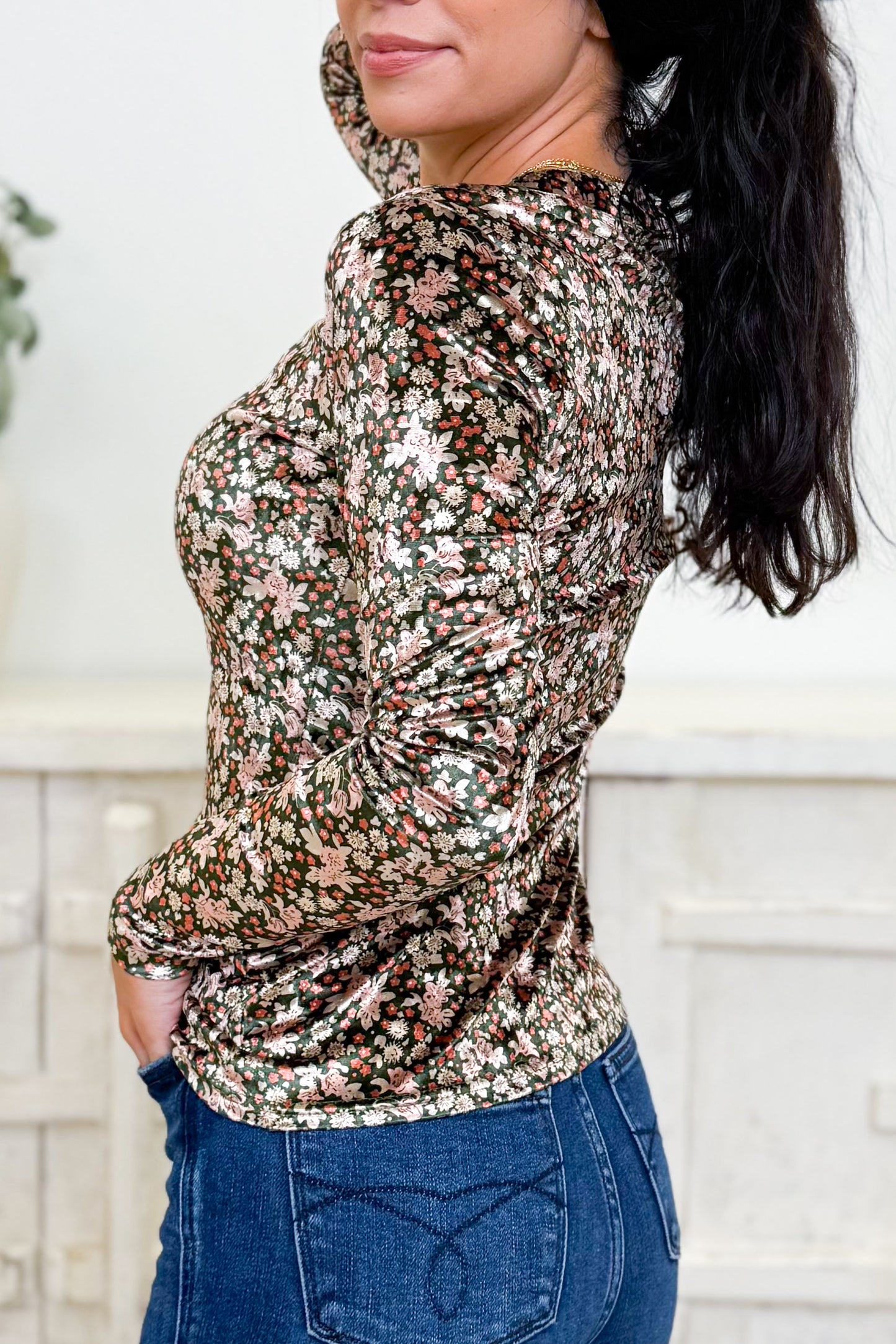 Sprout & Sparkle Pattern Top - 2 Colors!