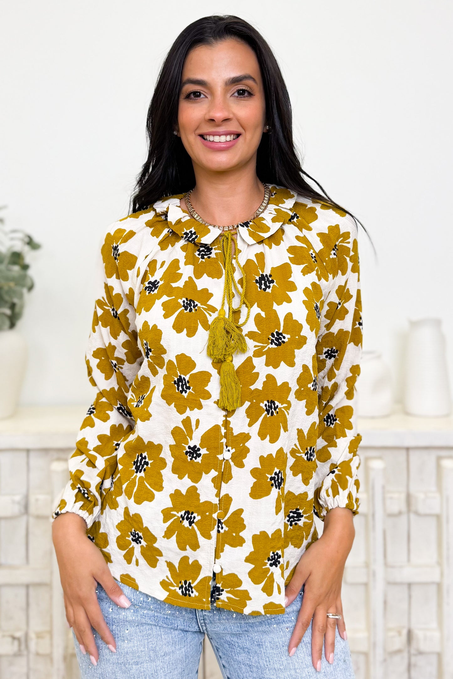 Total Access Floral Top - 2 Colors!