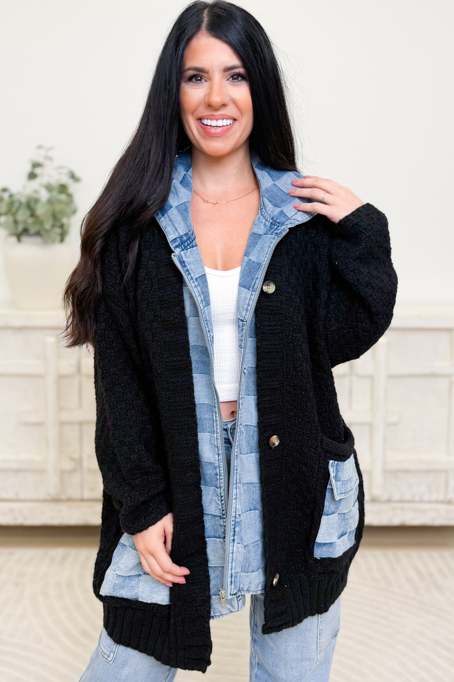 Never To Late Sweater Cardigan - 2 Colors!