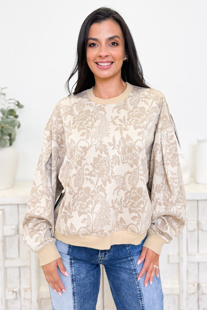 Bloom & Blush Sweater Top - 2 Colors!