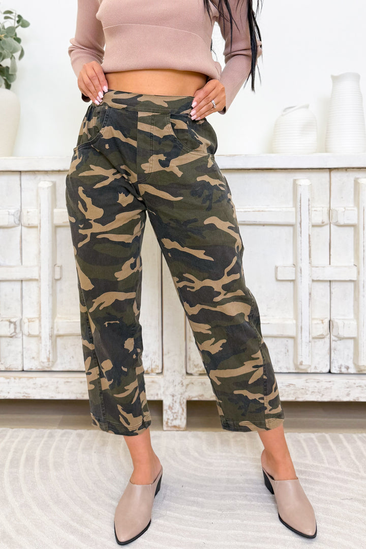 Combat Cutie Camo Pants - Olive Multi