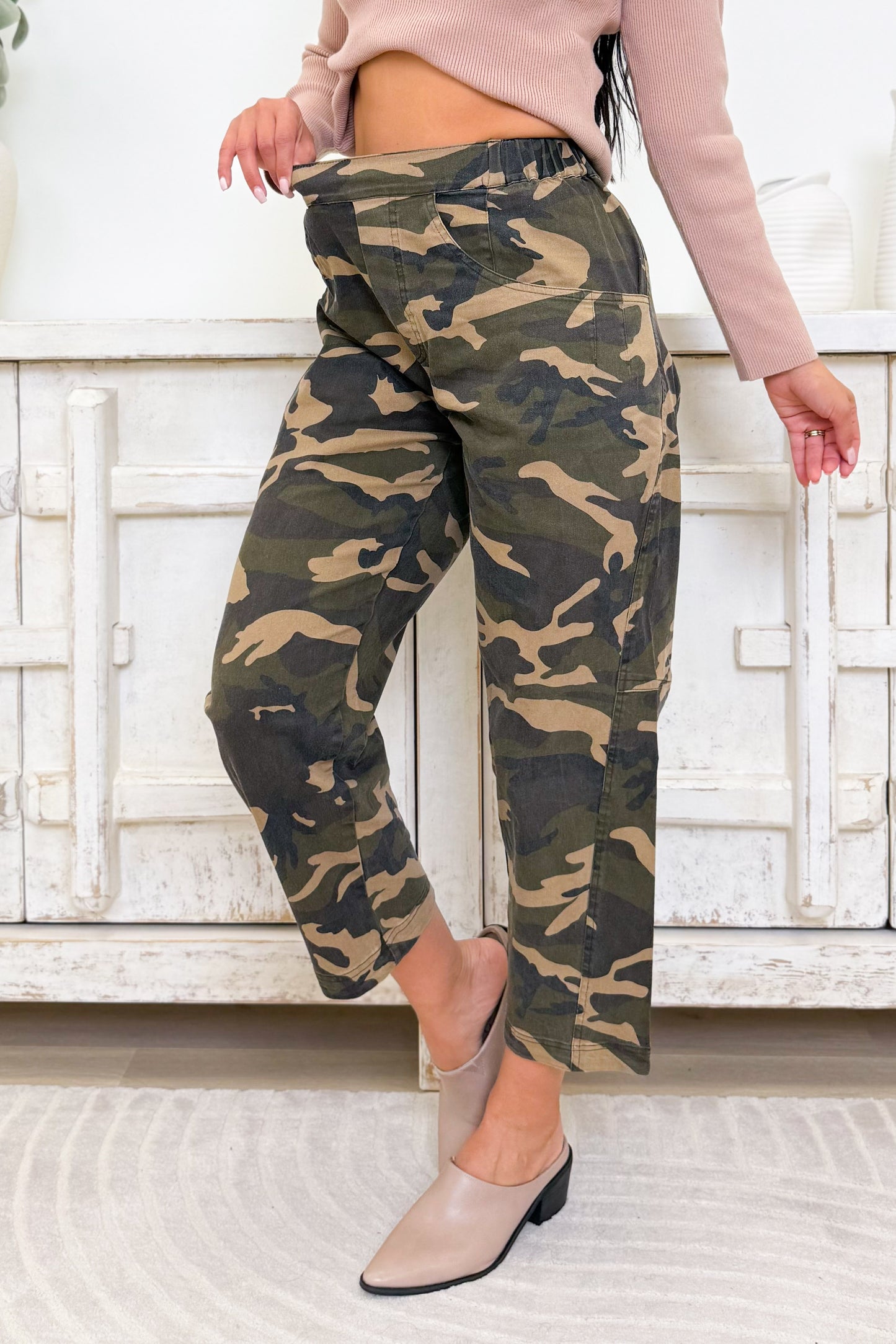 Combat Cutie Camo Pants - Olive Multi