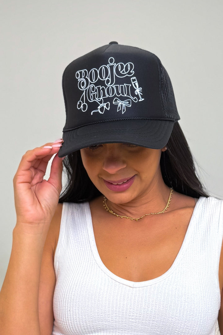 Southern Bliss Boojee Ghoul Trucker Hat - Black
