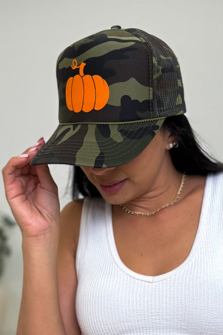 Lil Pumpkin Camo Trucker Hat