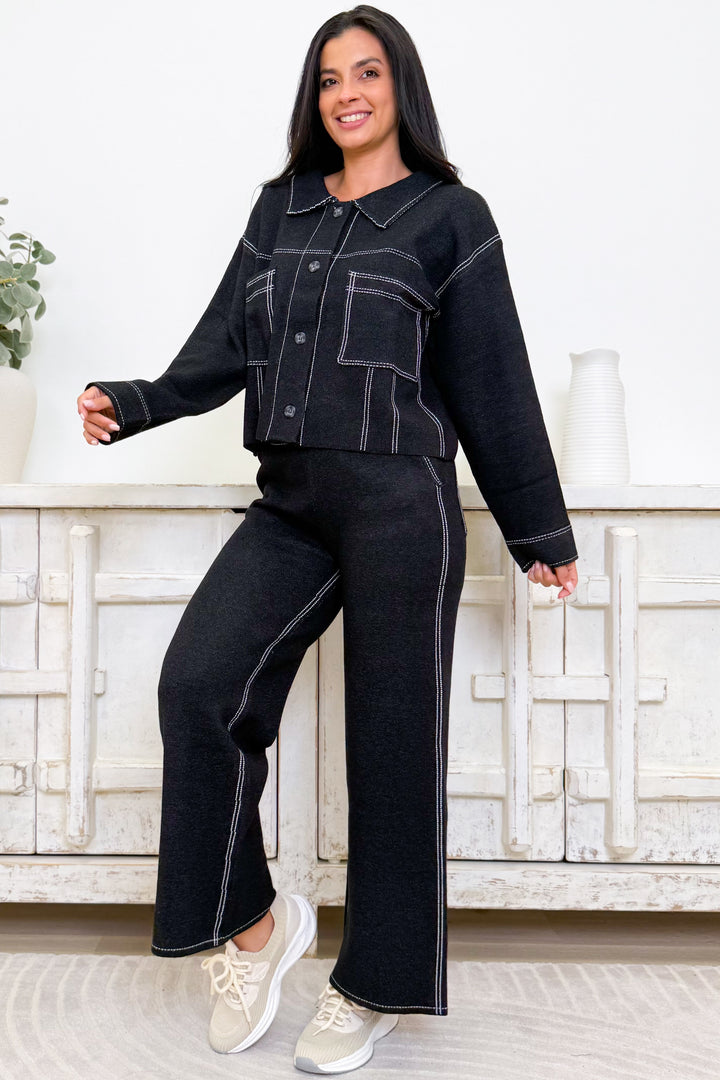 City Lights Sweater Flare Pants