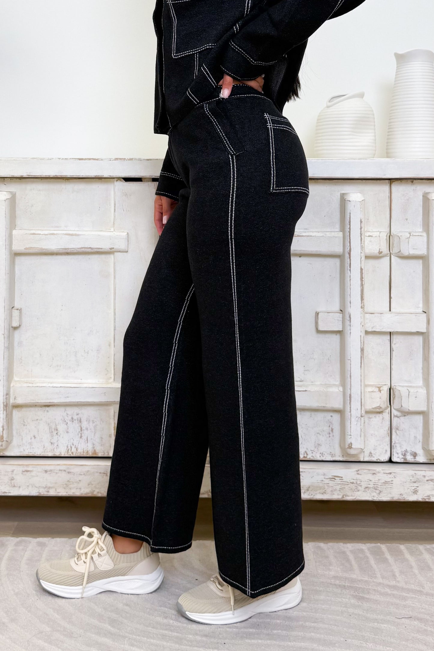 City Lights Sweater Flare Pants