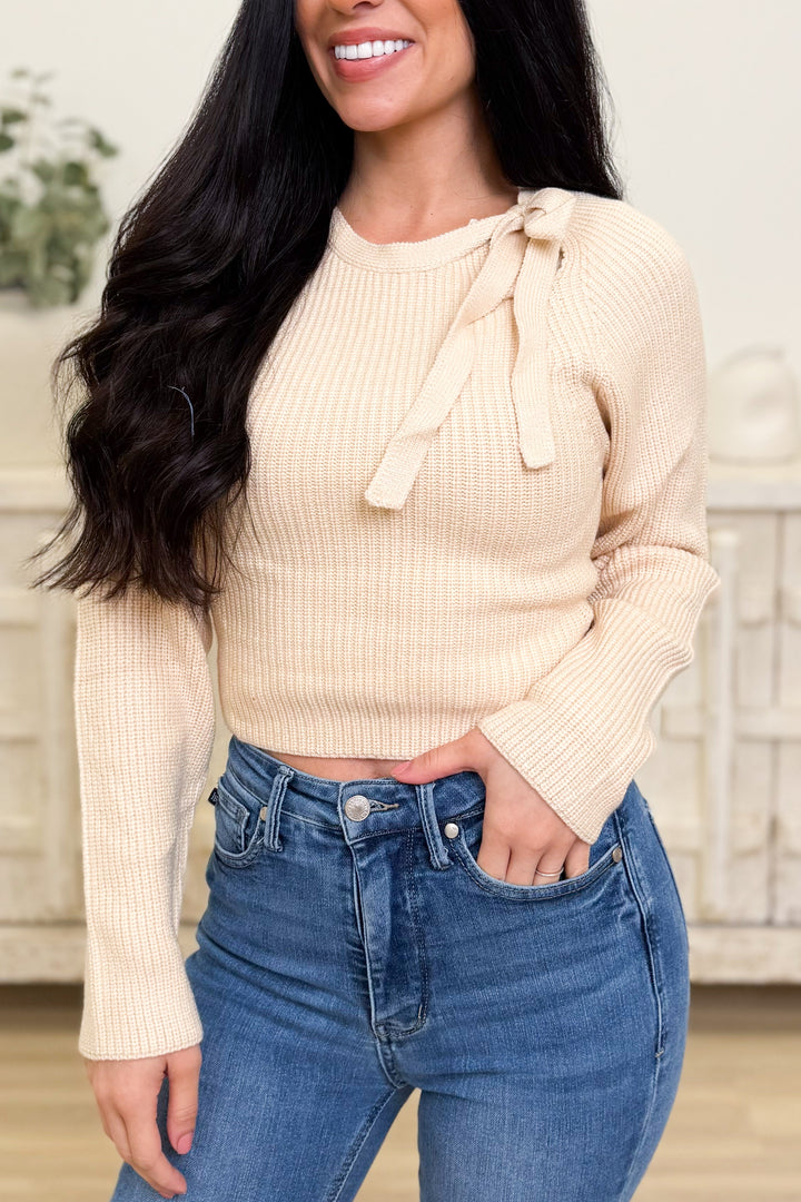 Tied In Style Bow Sweater Top