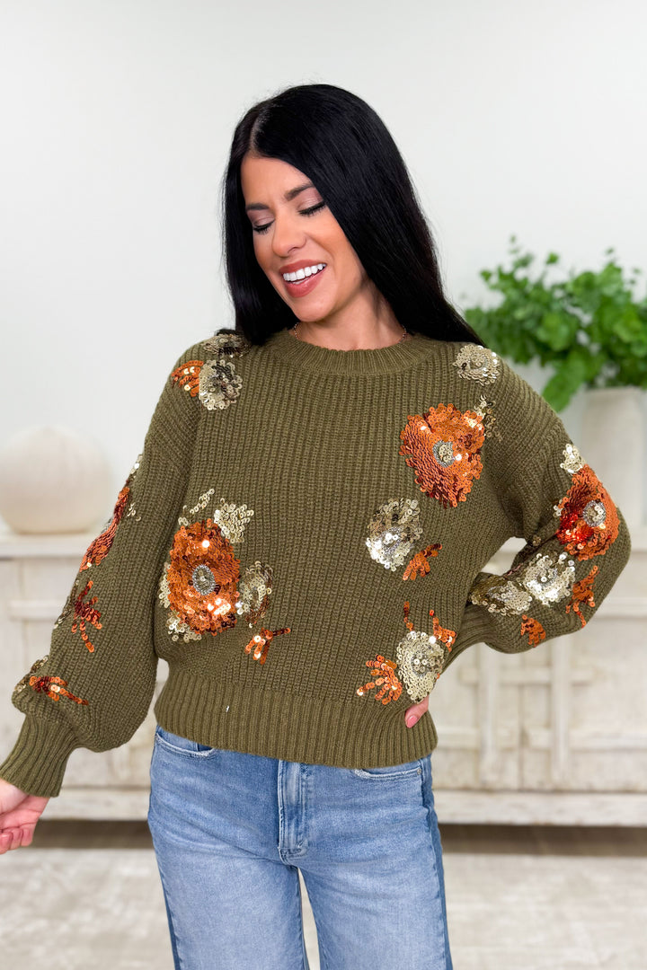 It's Fall Ya'll Floral Sweater