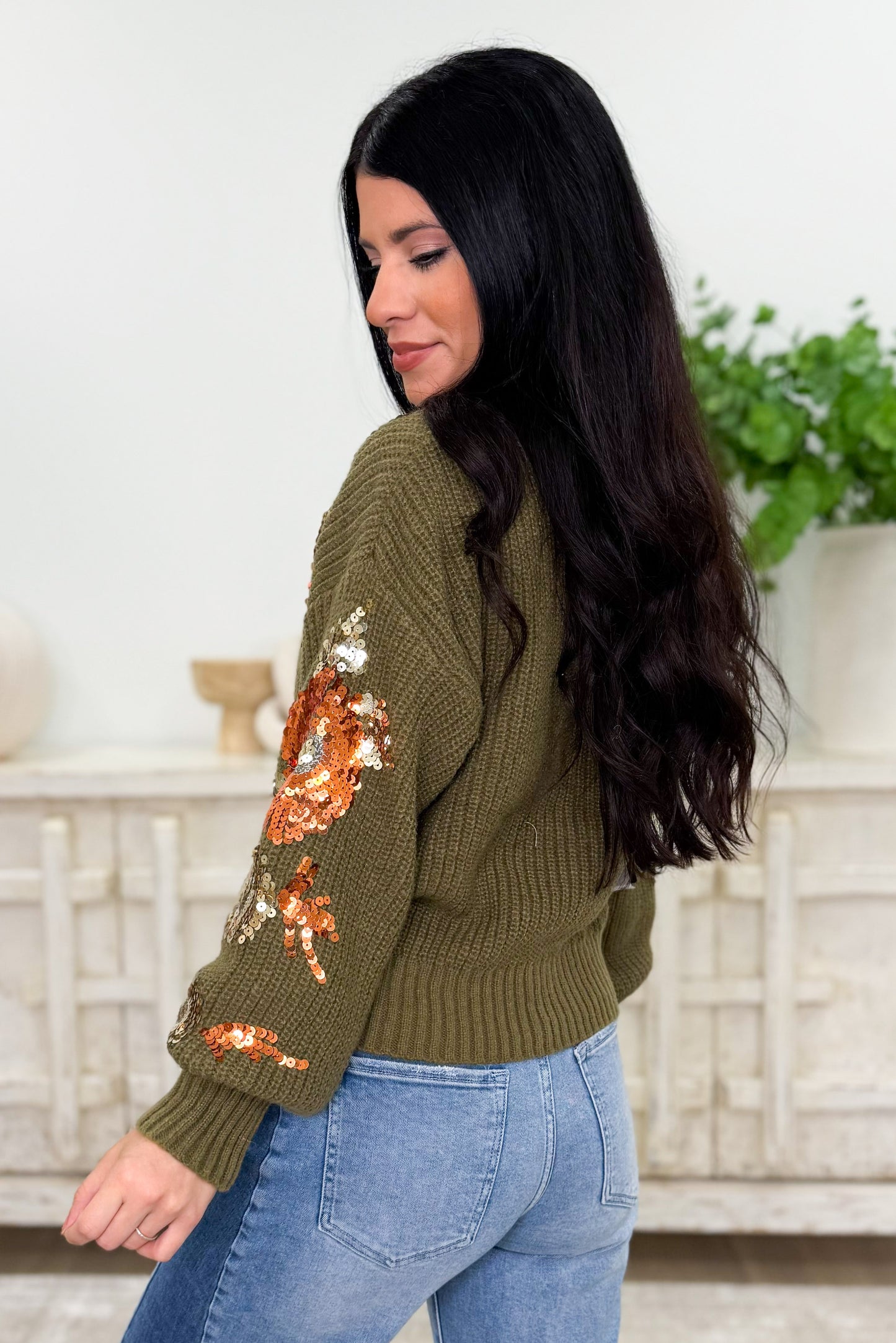 It's Fall Ya'll Floral Sweater