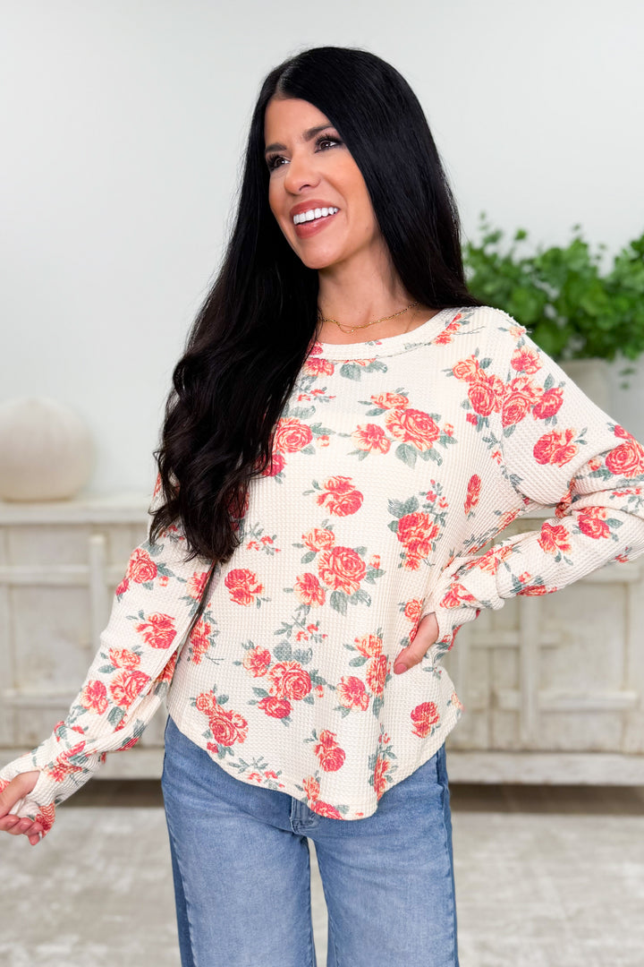 Blossom Check Thermal Top