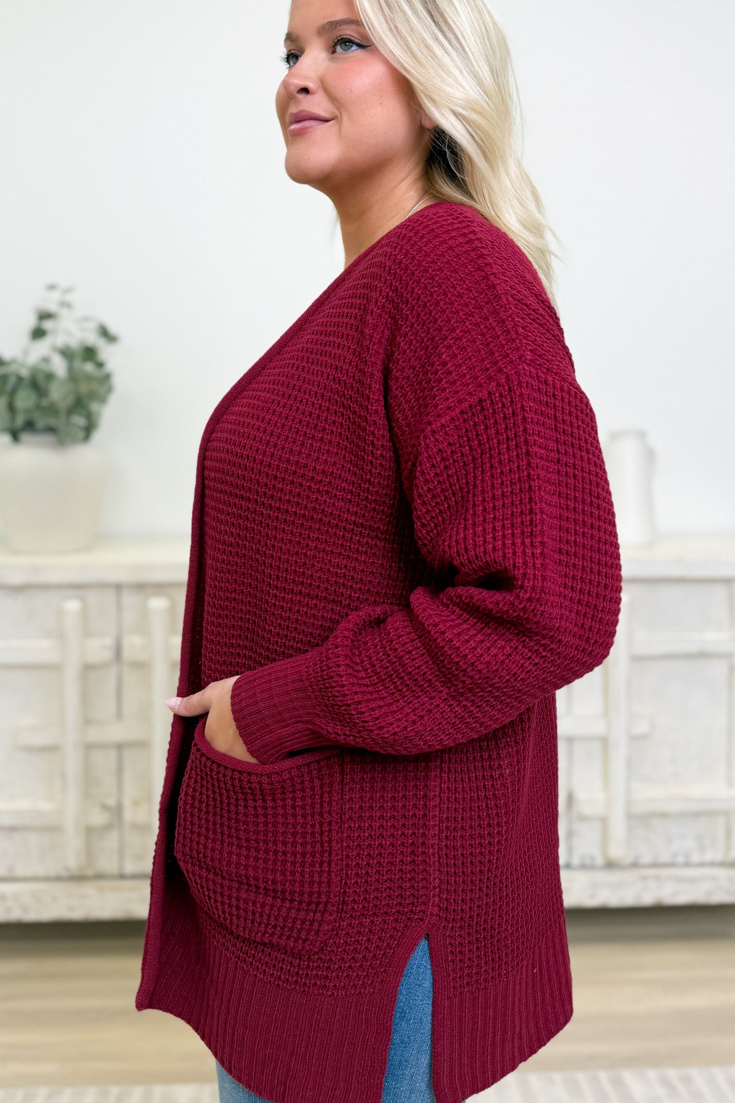 Easy Breezy Waffle Knit Sweater Cardigan - 6 Colors!