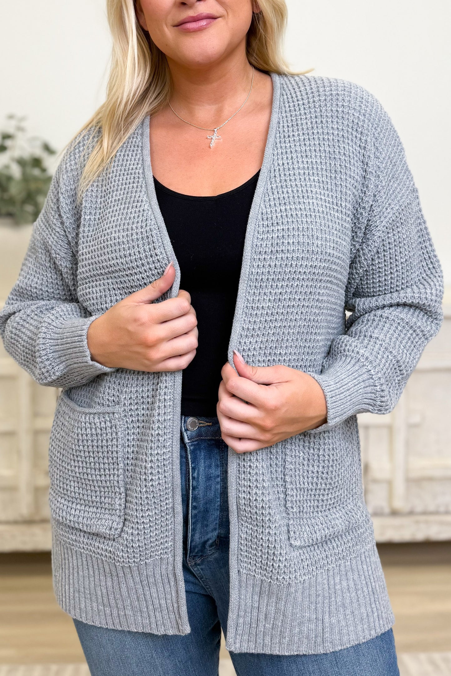 Easy Breezy Waffle Knit Sweater Cardigan - 6 Colors!