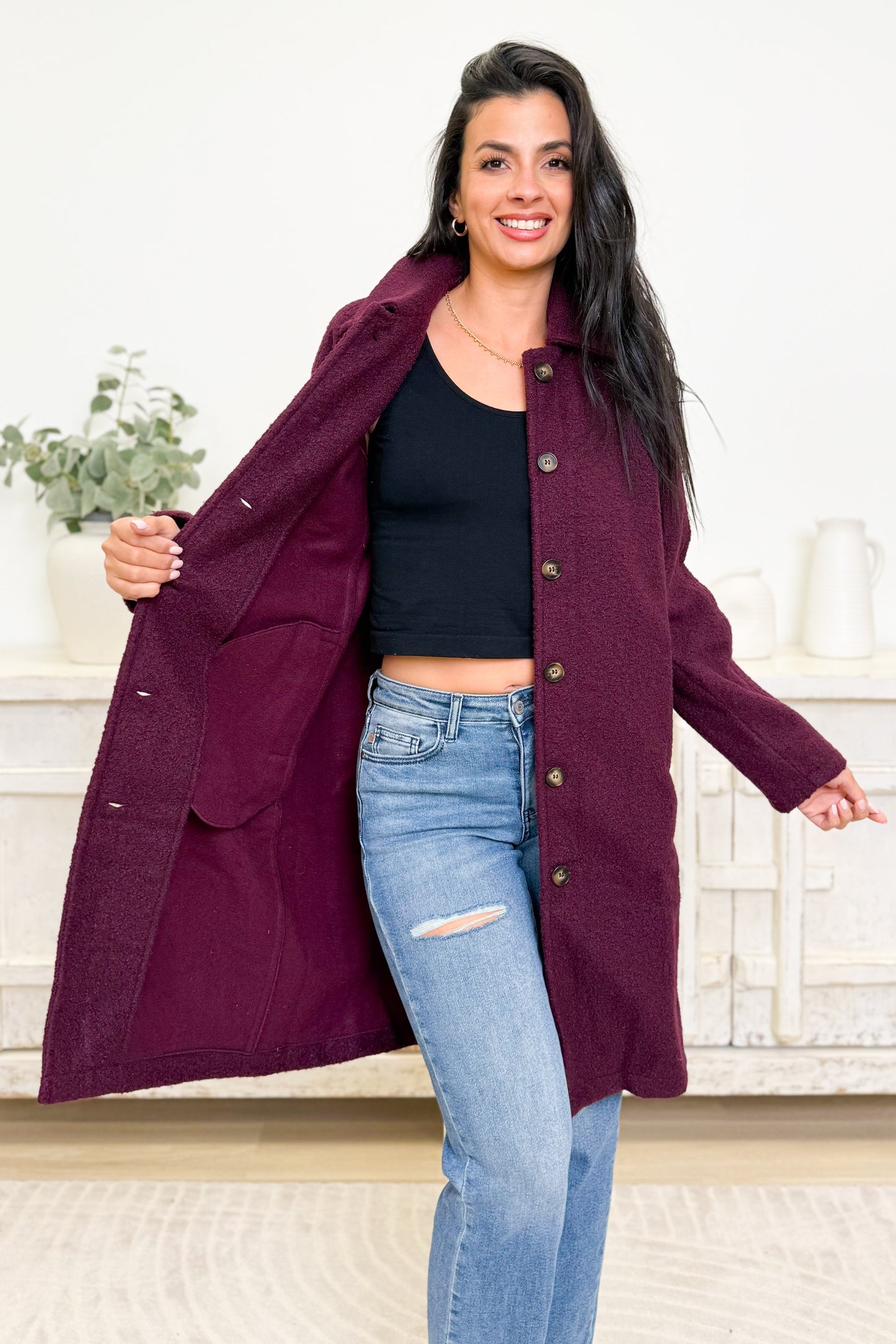 Source Of Love Coat - 2 Colors!