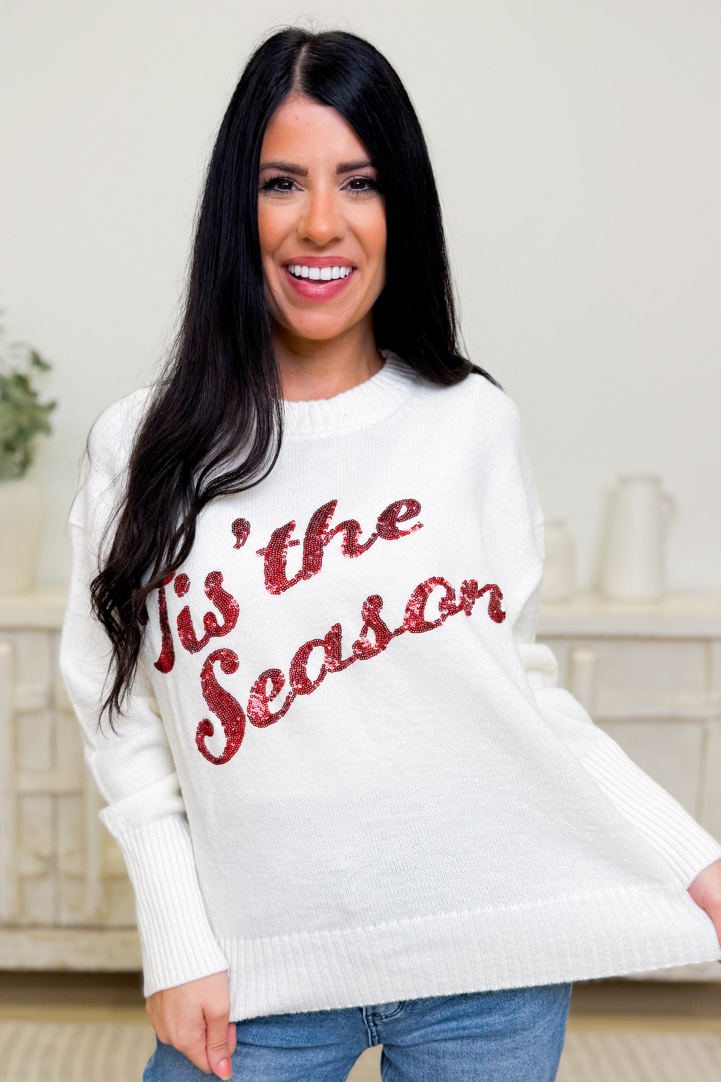 Tis' The Season Sweater Top
