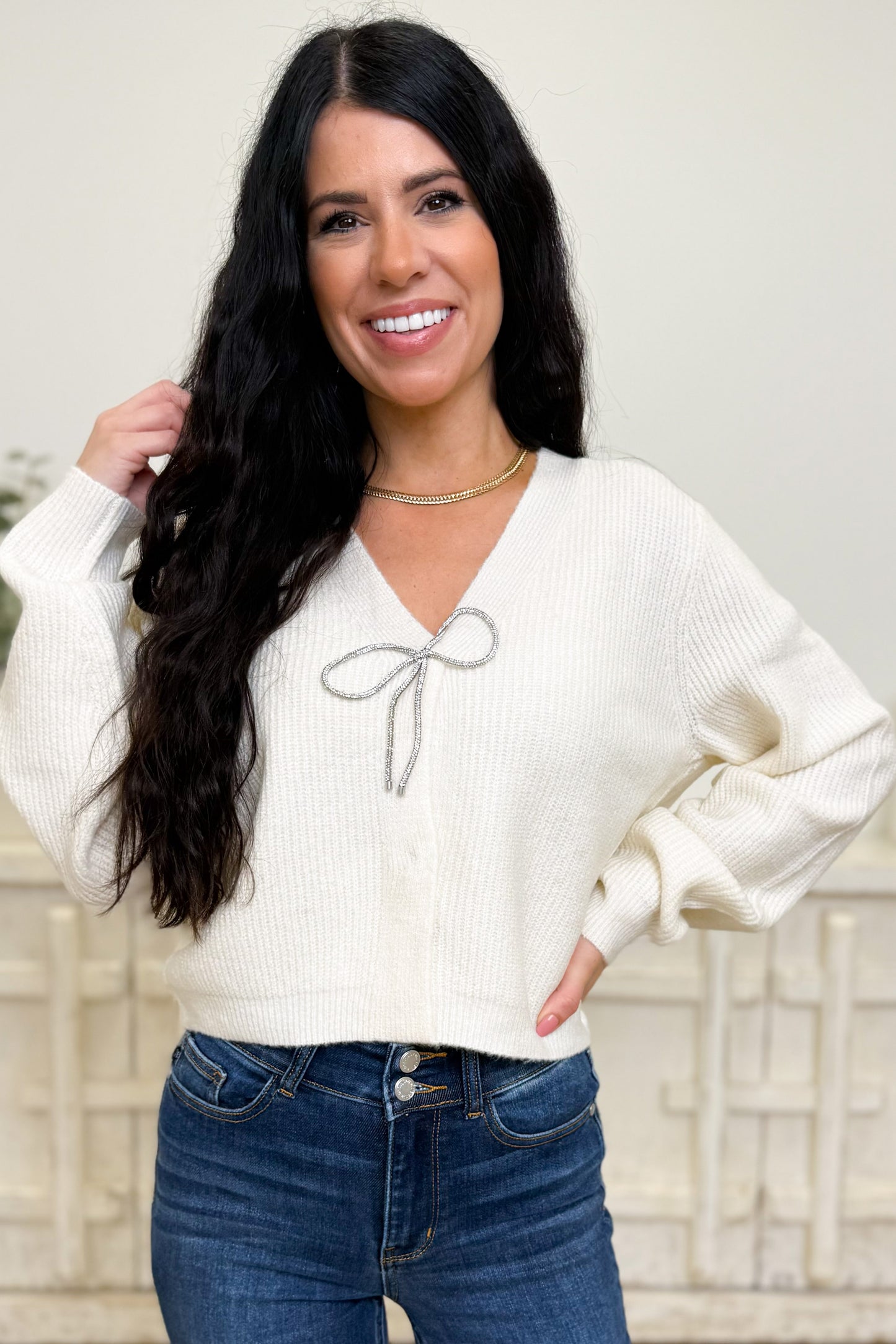 Tied With You Sparkly Cardigan - 2 Colors!
