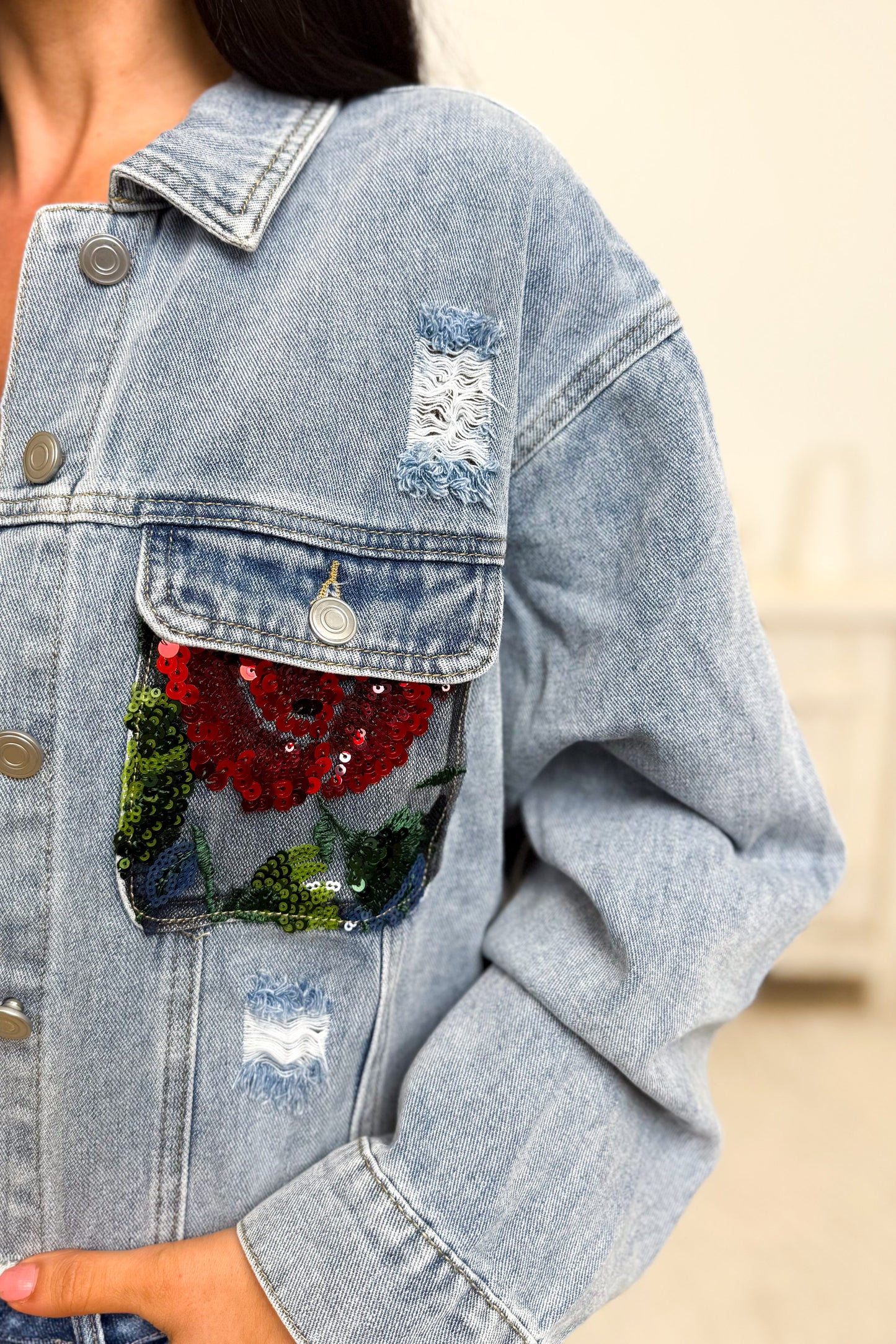 Hidden Bloom Floral Jacket
