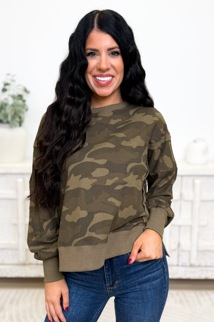 Morning Brisk Camo Top
