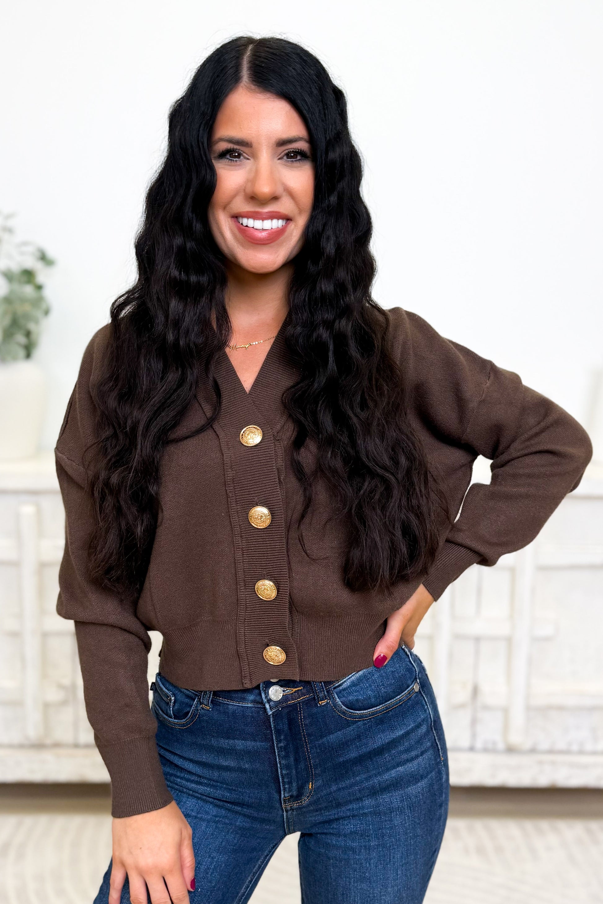 Gold Cheers Cardigan - 2 Colors!