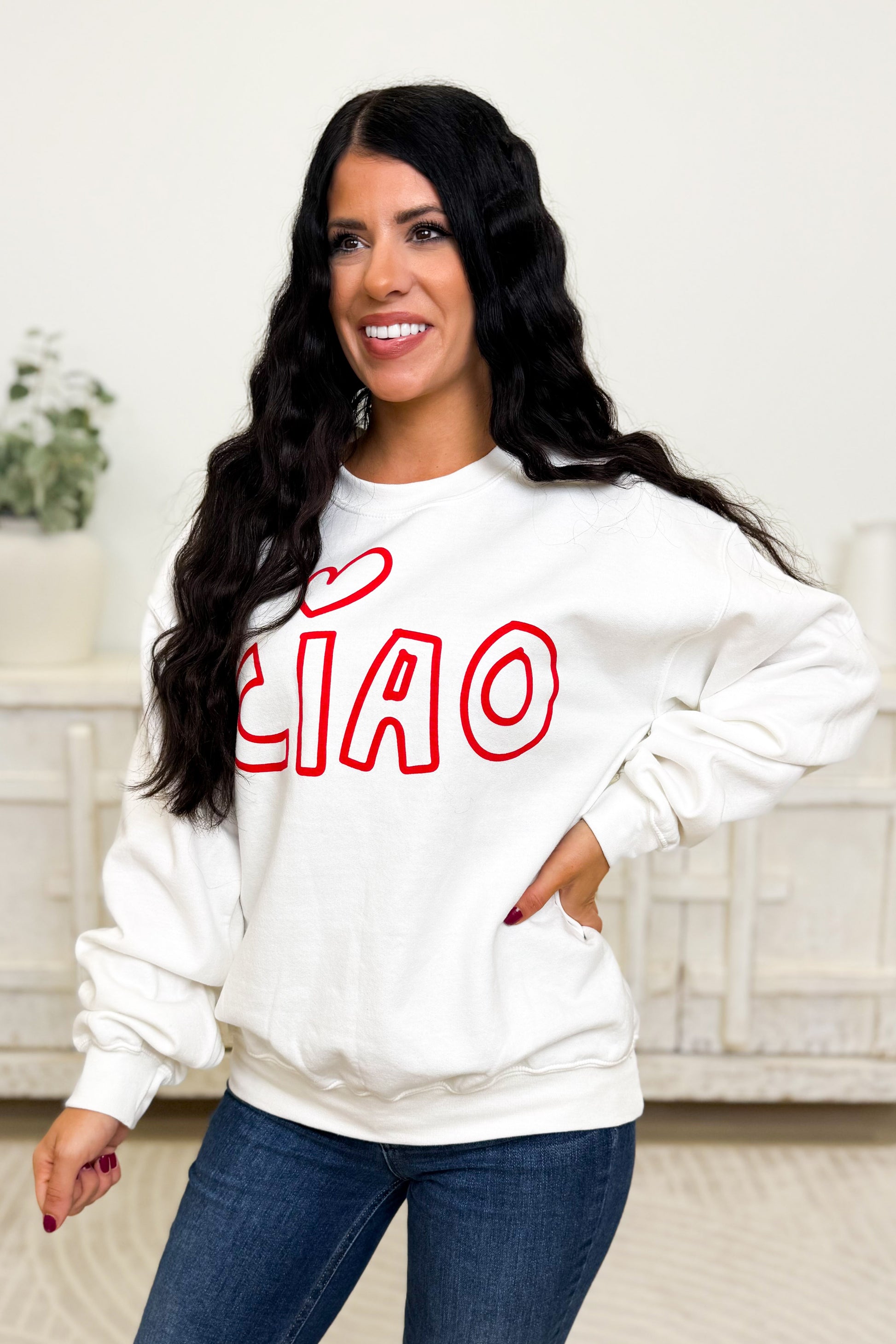 CIAO Heart Sweatshirt