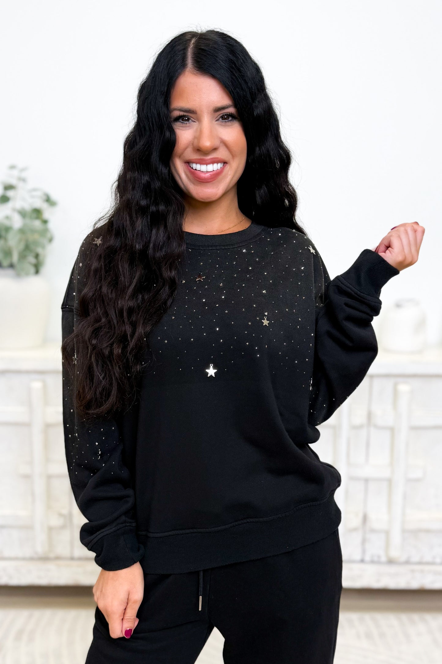 The Stars Are Shining Pullover Top (Bottoms Sold Seperately)