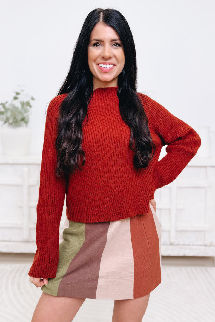 Fall Fling Sweater Flare Skirt - 2 Colors!