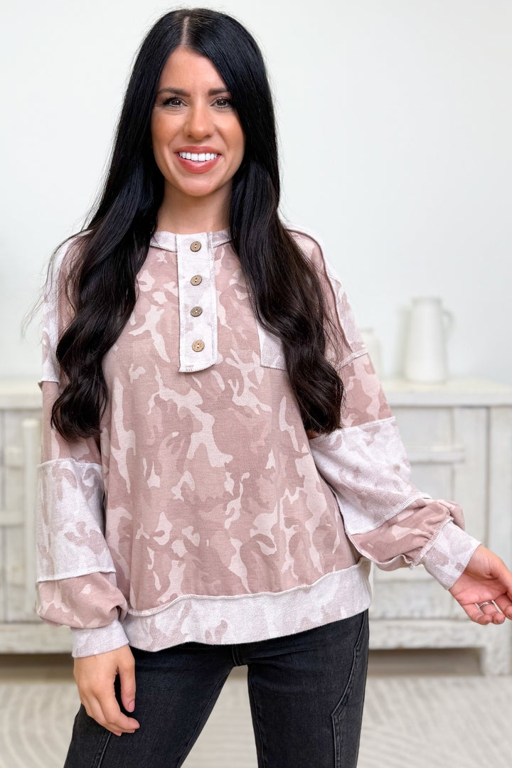 Change Of Pace Camo Top