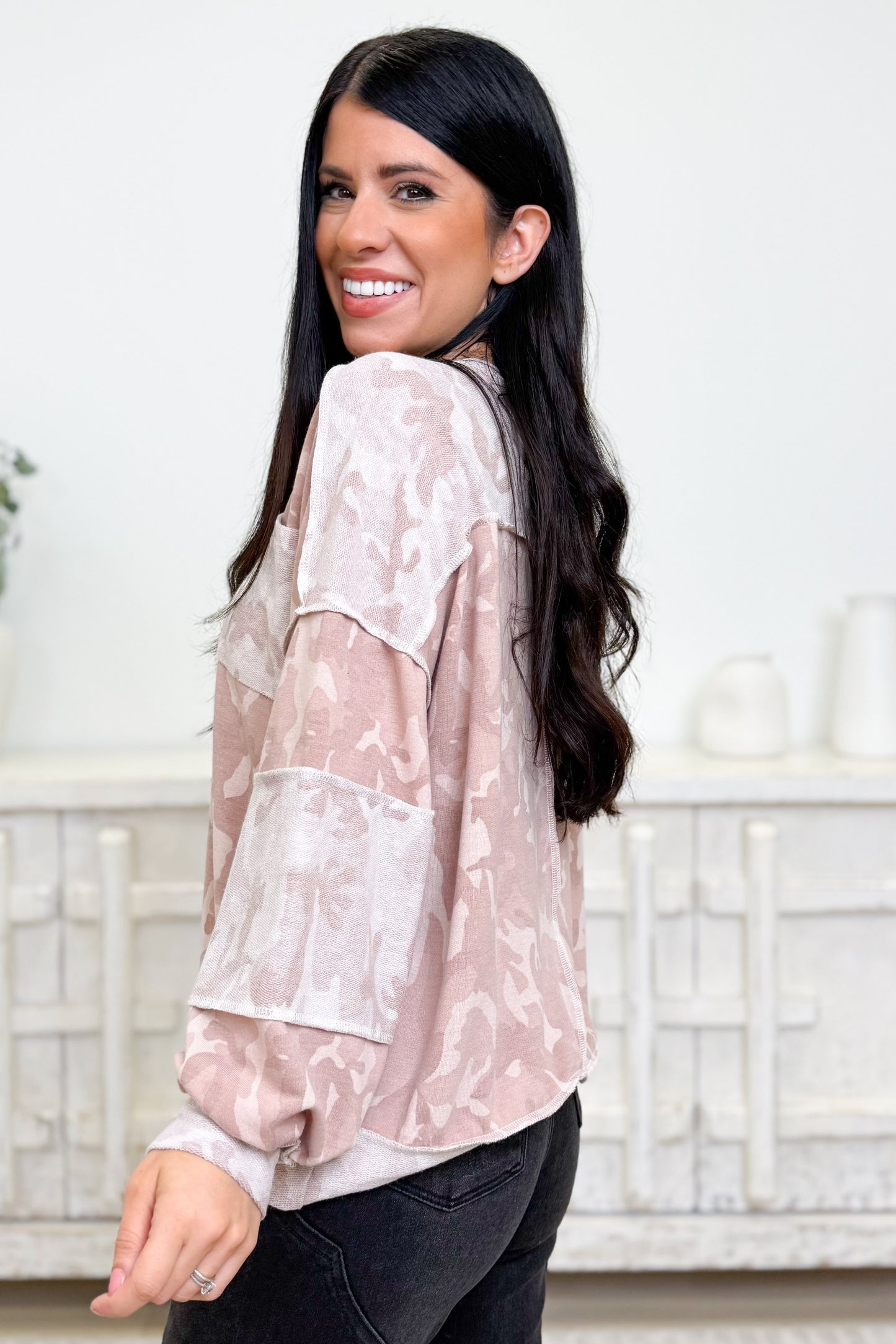 Change Of Pace Camo Top